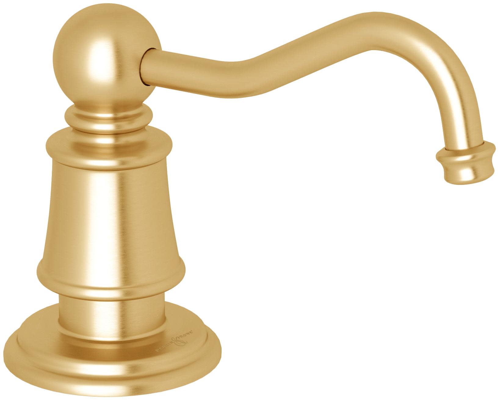Photos - Tap Hidden Part A&D Perrin and Rowe U.6695 Georgian Era Deck Mounted Soap Dispenser with 16 oz Capacity Satin English Gold Faucet Accessories an 