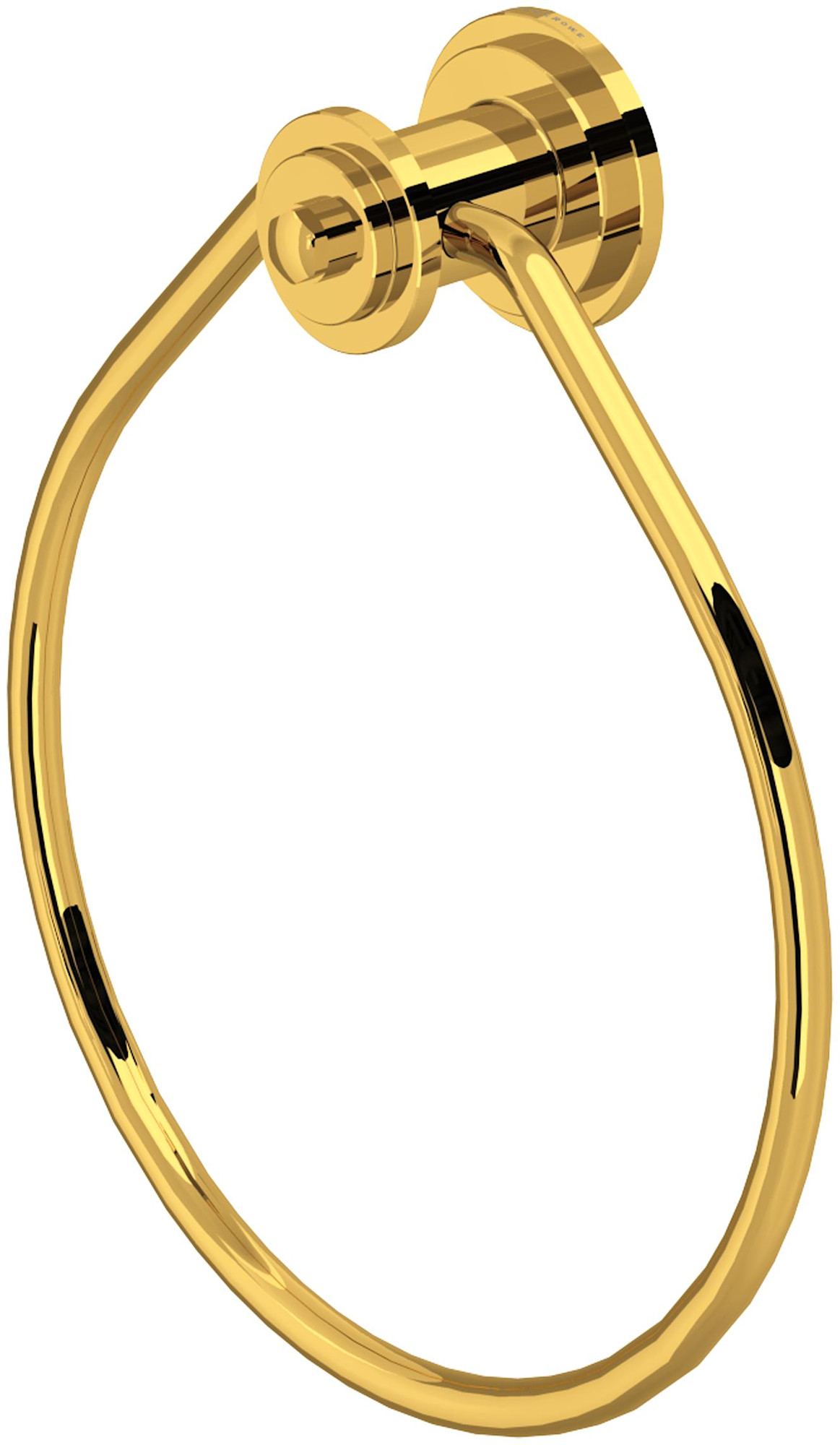 Photos - Towel Holder A&D Perrin and Rowe U.AR25WTR Armstrong 6-7/8" Wall Mounted Towel Ring Unlacquered Brass  Bathroom Hardware and A (Living Finish)