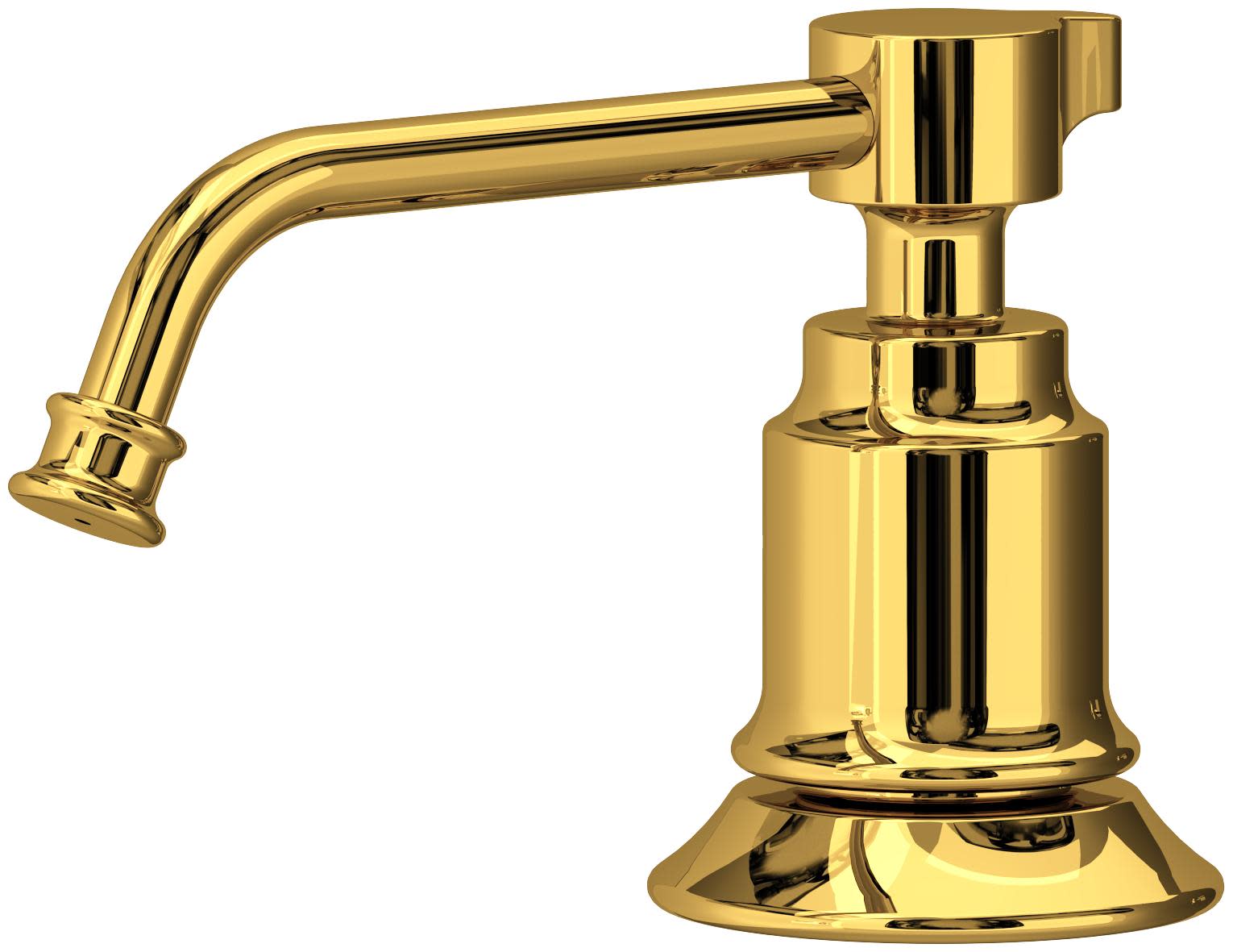 Photos - Tap Hidden Part A&D Perrin and Rowe U.SB80SD Southbank Deck Mounted Soap Dispenser with 16 oz Capacity Unlacquered Brass  Faucet (Living Finish)