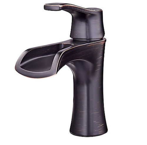 Pfister LF-042-AT Aliante 1.2 GPM Single Hole Waterfall Bathroom Faucet Tuscan Bronze Faucet Bathroom Sink Faucets Single Handle