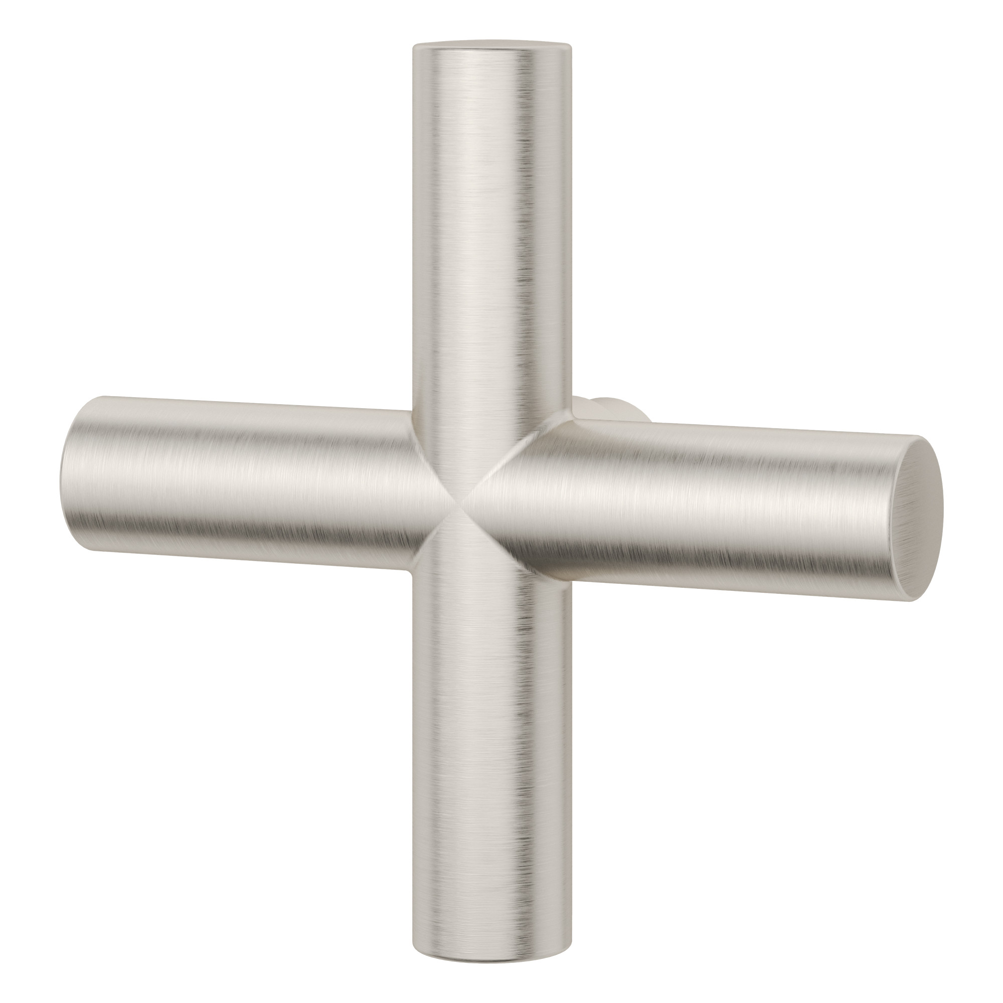 Photos - Tap Hidden Part Pfister HHL-LG16TNT Tenet Single Cross Handle for Shower Column Brushed Nickel Faucet Accessories and Parts Tub Faucet Parts 