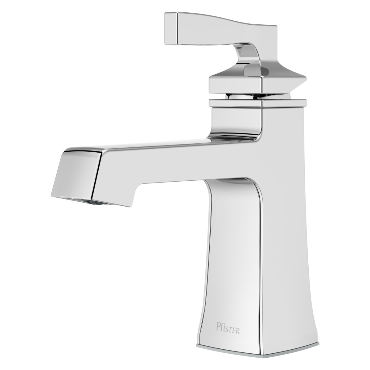 Photos - Tap Pfister LG42-HT0 Holliston 1.2 GPM Single Hole Bathroom Faucet Polished Chrome Faucet Bathroom Sink Faucets Single Handle LG 
