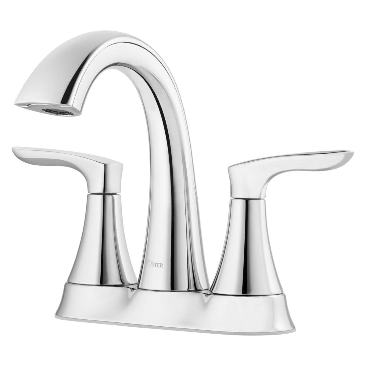 Photos - Tap Pfister LG48WRP Weller 1.2 GPM Centerset Bathroom Faucet with Pop-Up Drain Assembly Polished Chrome Faucet Bathroom Sink Fau 