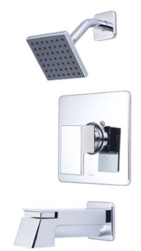 Photos - Shower System Pioneer Faucets T-4MO110 Mod Tub and Shower Trim Package with 1.75 GPM Single Function Shower Head and Diverter Tub Spout wi 