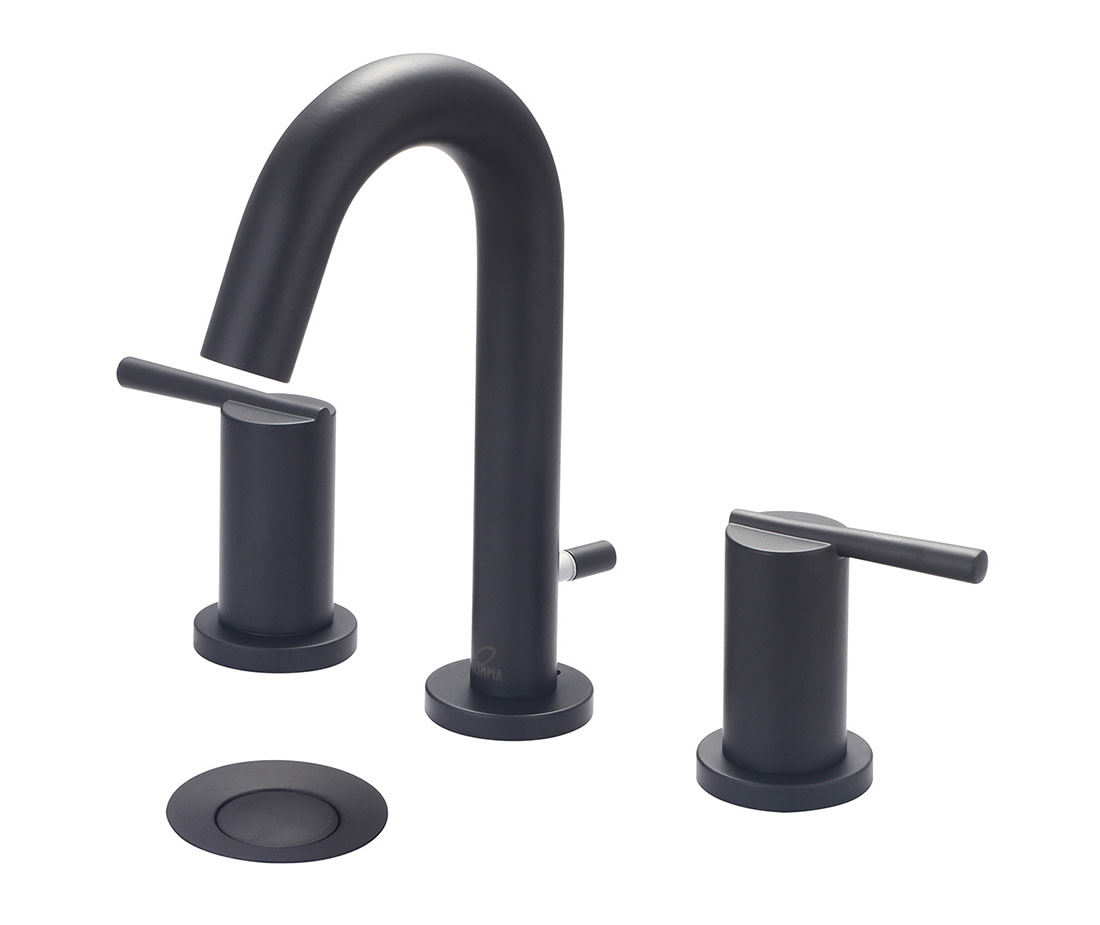 Photos - Tap Pioneer Faucets L-7422 i2v 1.2 GPM Deck Mounted Widespread Bathroom Faucet with Pop-Up Drain Assembly Matte Black Faucet Bat 