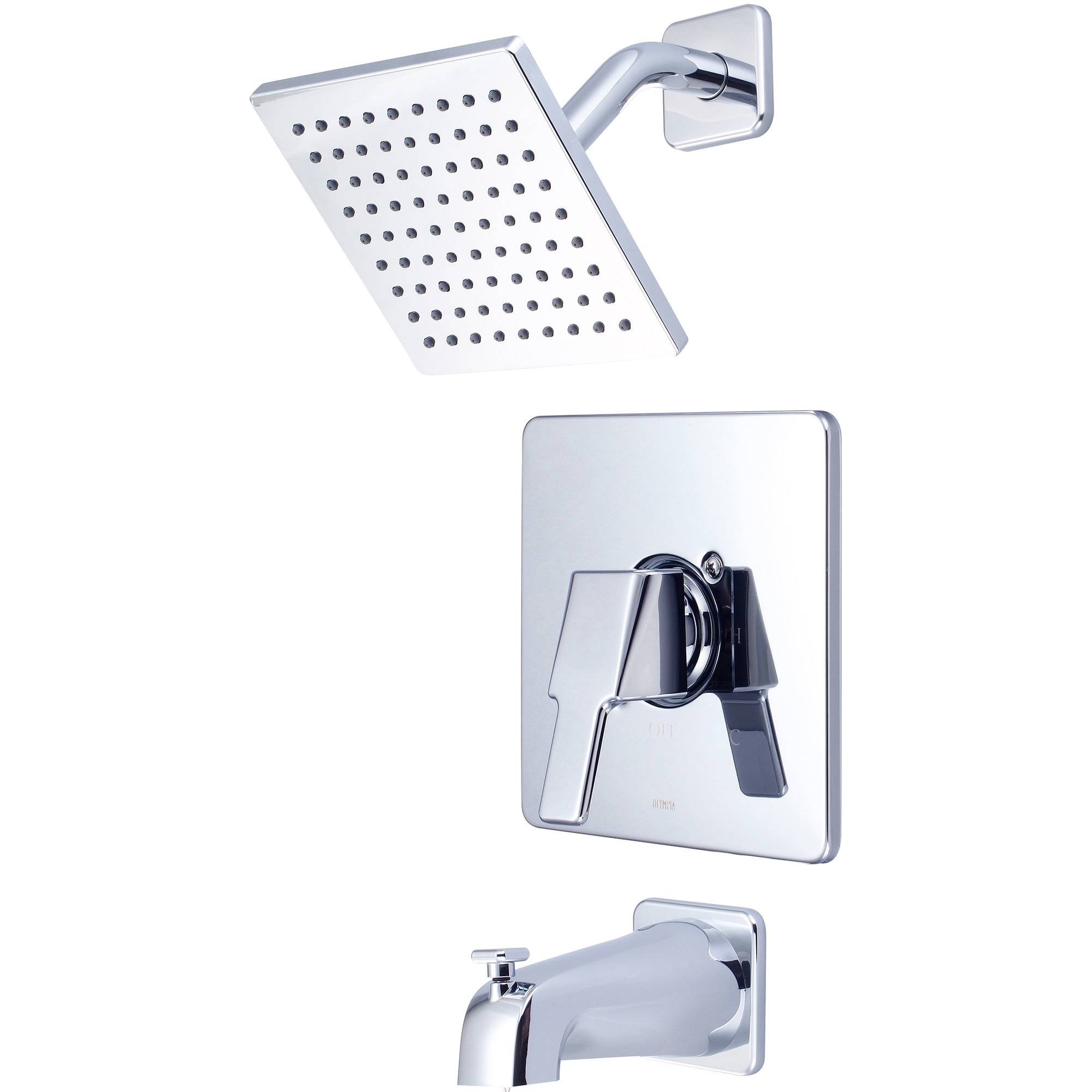 Photos - Shower System Pioneer Faucets T-2394-6 i3 Tub and Shower Trim Package with 1.75 GPM Single Function Shower Head Polished Chrome Showers Tu 