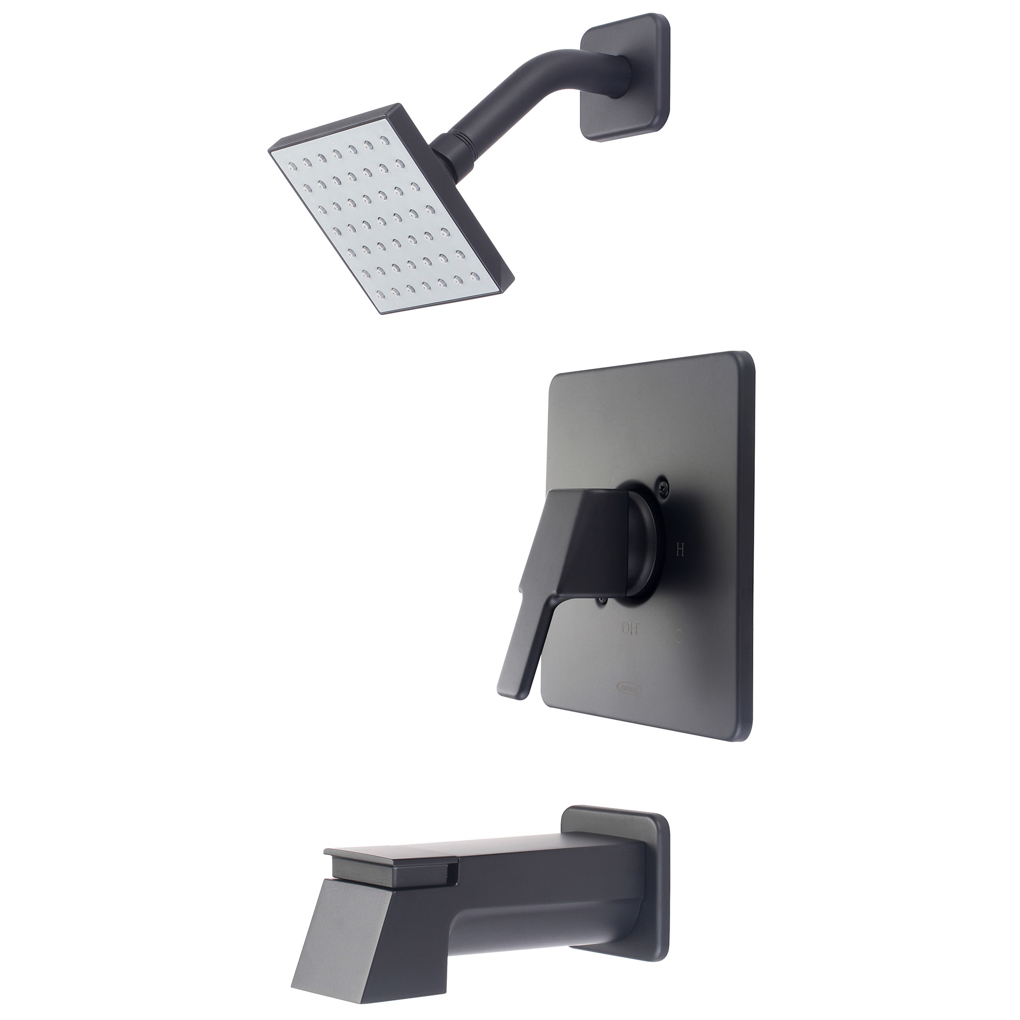 Photos - Shower System Pioneer Faucets T-2398 i3 Tub and Shower Trim Package with 1.75 GPM Single Function Shower Head Matte Black Showers Tub and 
