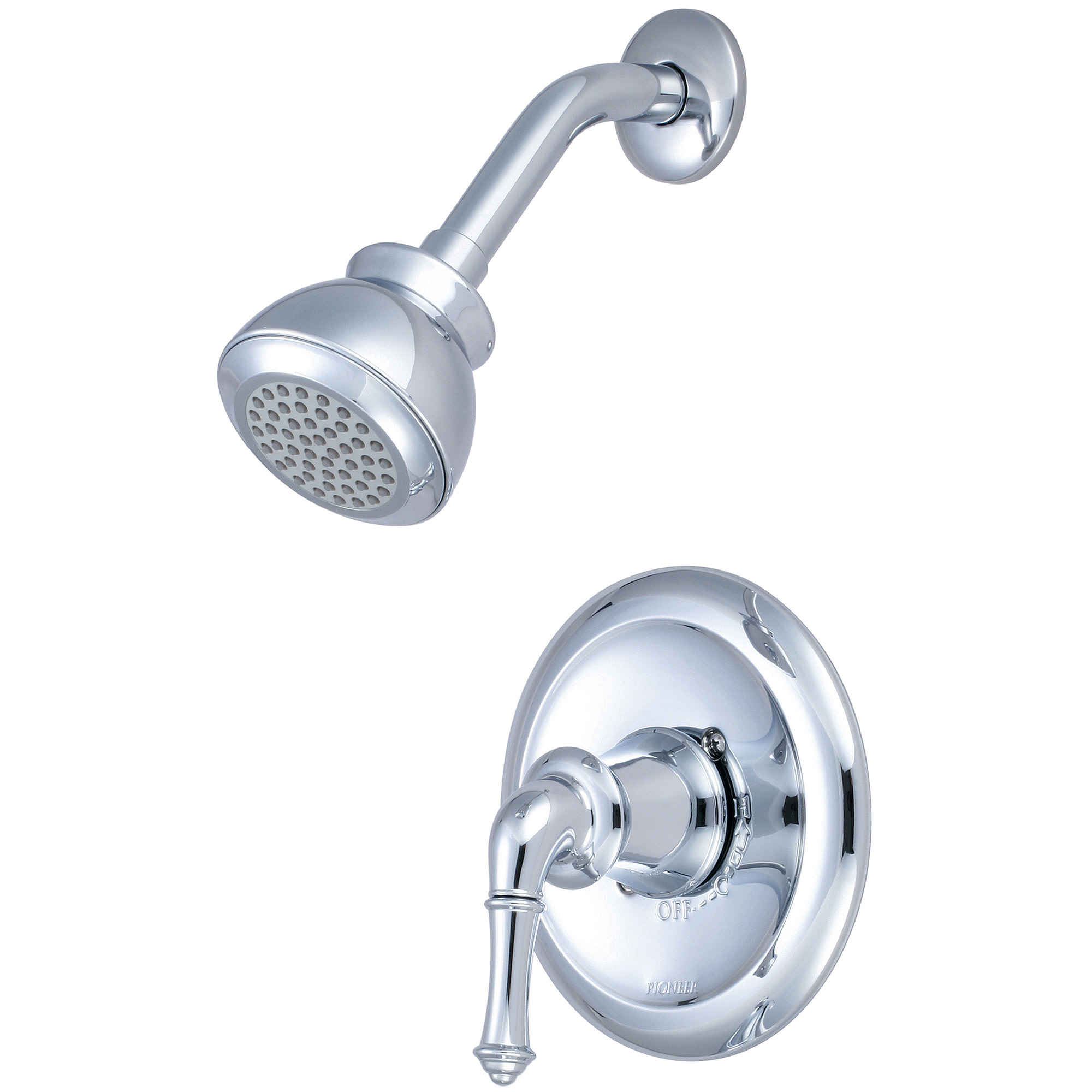 Photos - Shower System Pioneer Faucets T-4DM300 Del Mar Shower Trim Set with 1.75 GPM Single Function Shower Head Shower Arm and Flange Polished Ch 
