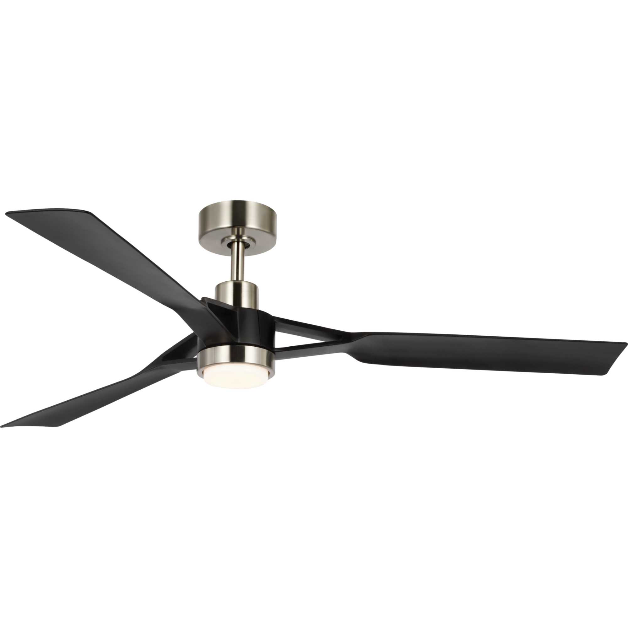 Photos - Fan Progress Lighting P250111-30 Belen 60" 3 Blade Indoor LED Ceiling  with Remote Brushed Nickel s Ceiling s Indoor Ce
