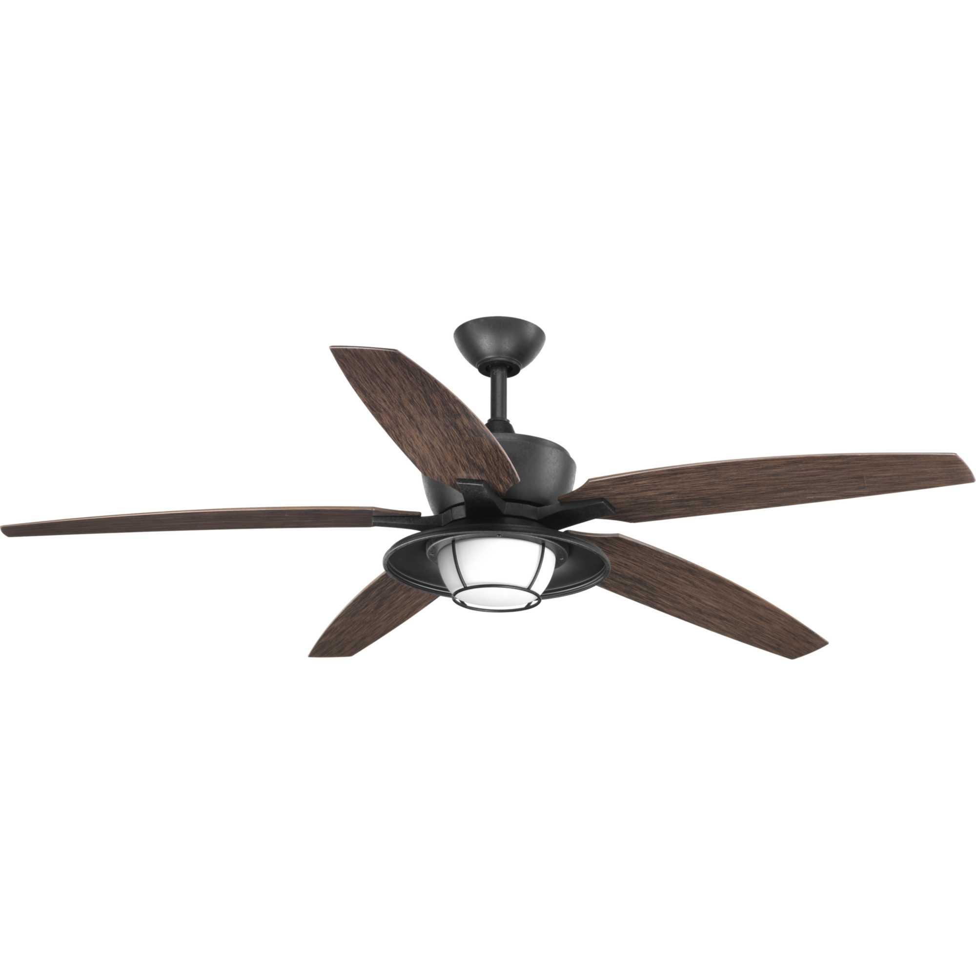 Photos - Fan Progress Lighting Montague 60 Montague 60" 5 Blade Indoor / Outdoor Ceiling  with Integrated LED Light Kit and Remote Con 