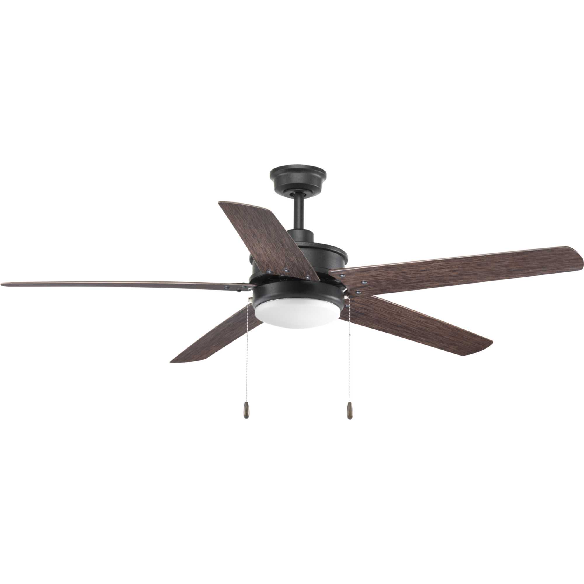 Photos - Fan Progress Lighting Whirl 60 Whirl 60" 5 Blade Indoor Ceiling  with Integrated LED Light Kit Forged Black s Ceiling s 
