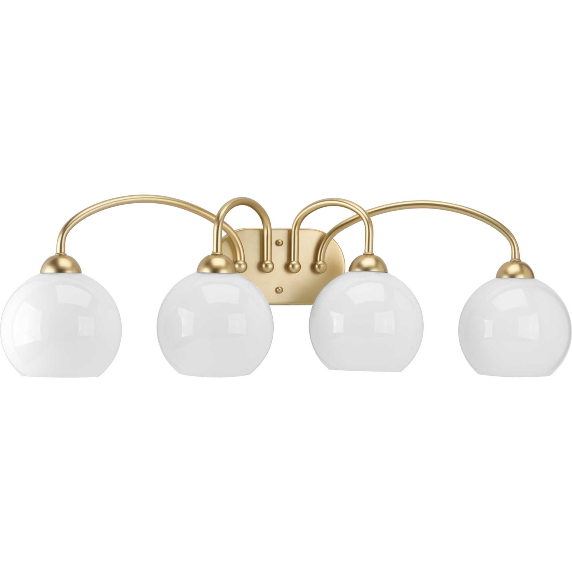 Photos - Chandelier / Lamp Progress Lighting P300087 Carisa 4 Light 32-3/4" Wide Bathroom Vanity Light Vintage Gold Indoor Lighting Bathroom Fixtures V 