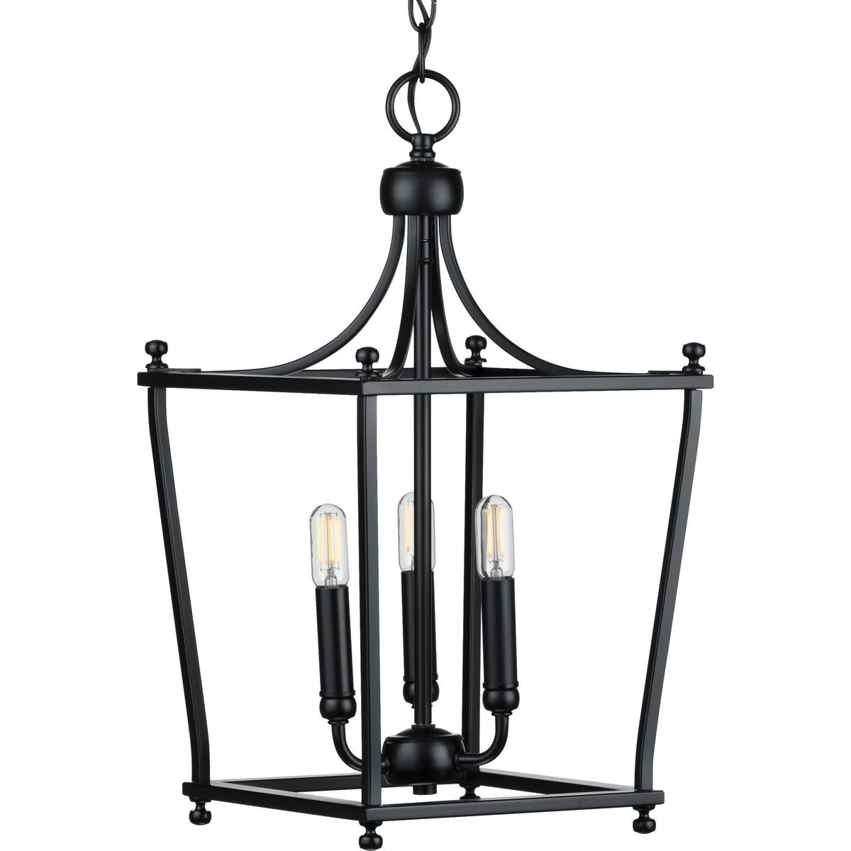 Photos - Chandelier / Lamp Progress Lighting P500213 Parkhurst 3 Light 11" Wide Pendant Matte Black Indoor Lighting Pendants P500213-031 