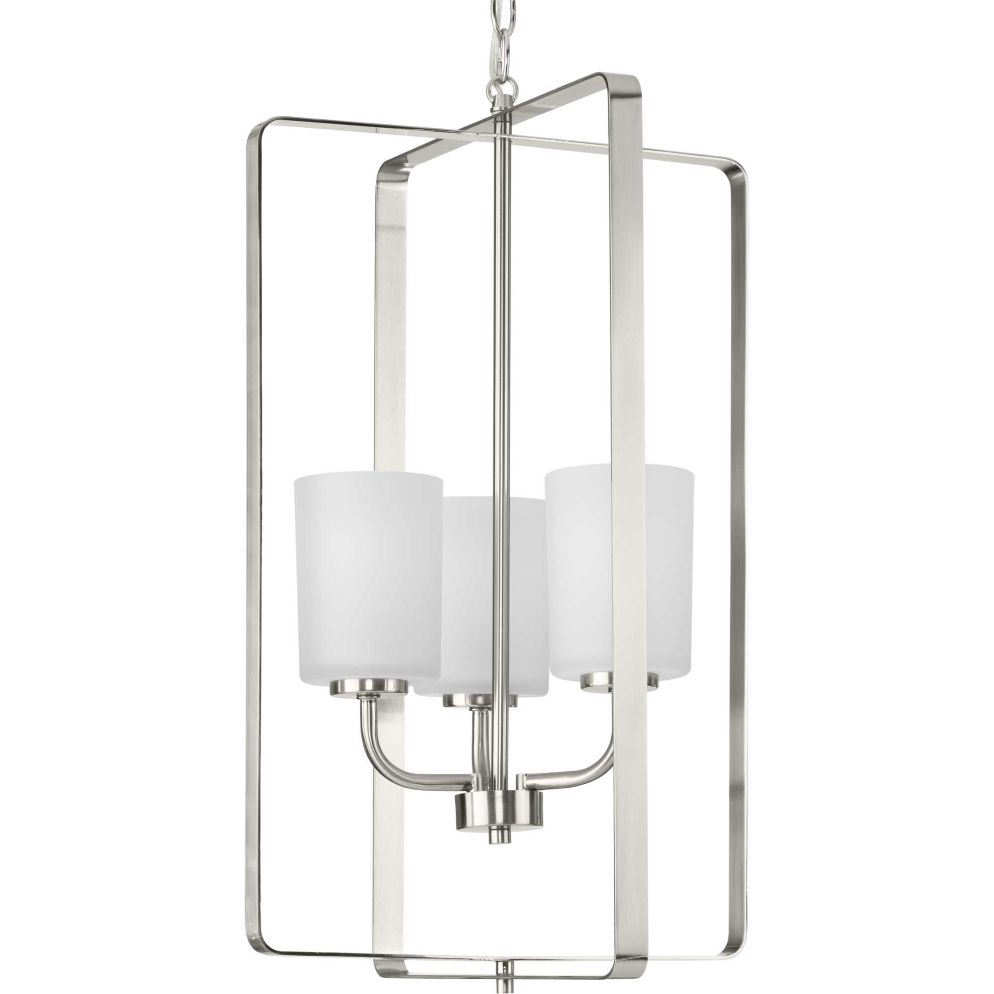 Photos - Chandelier / Lamp Progress Lighting P500342 League 3 Light 16" Wide Pendant Brushed Nickel Indoor Lighting Pendants P500342-009 