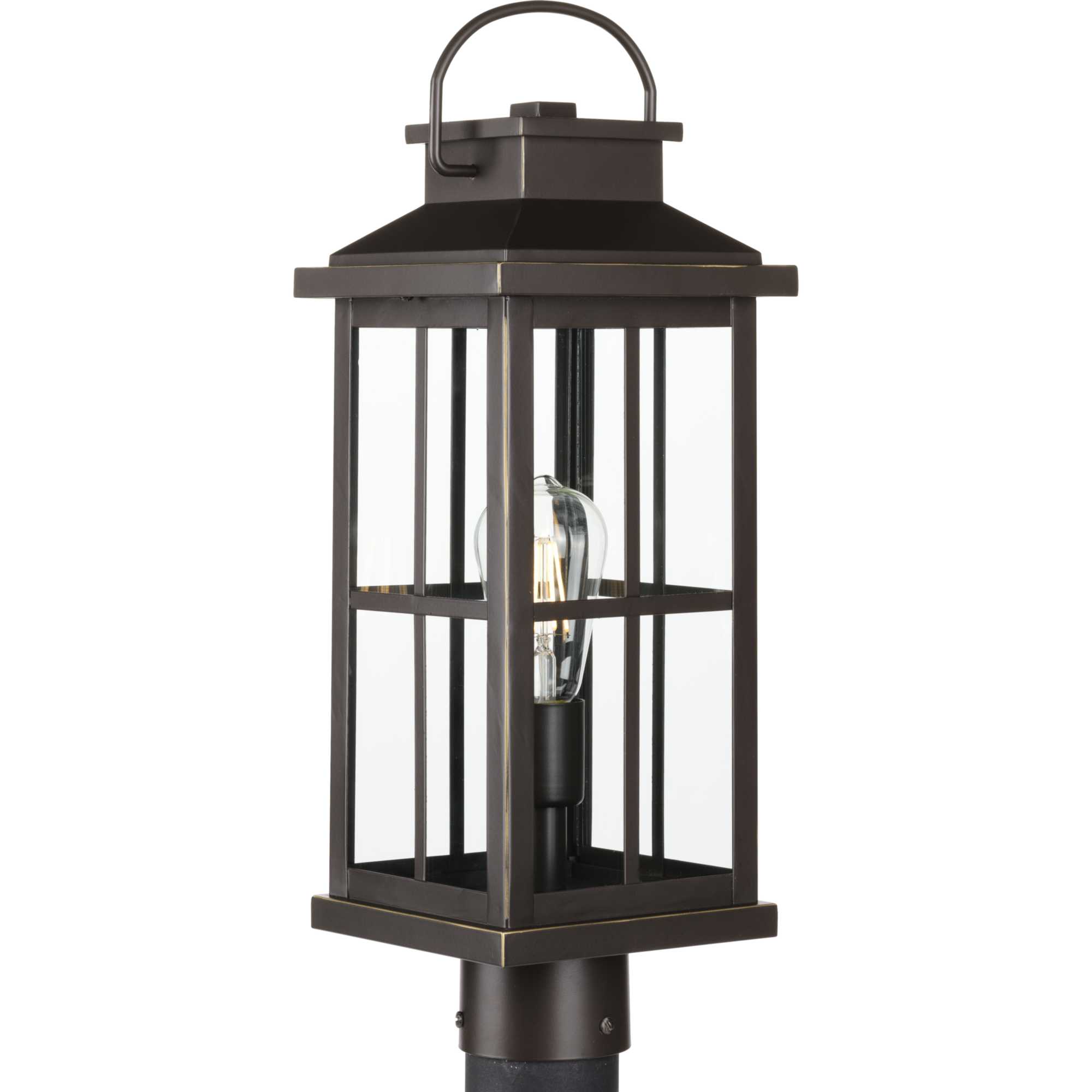 Photos - Floodlight / Street Light Progress Lighting P540095 Williamston 20" Tall Outdoor Single Head Post Light Antique Bronze Outdoor Lighting Post Lights Po 