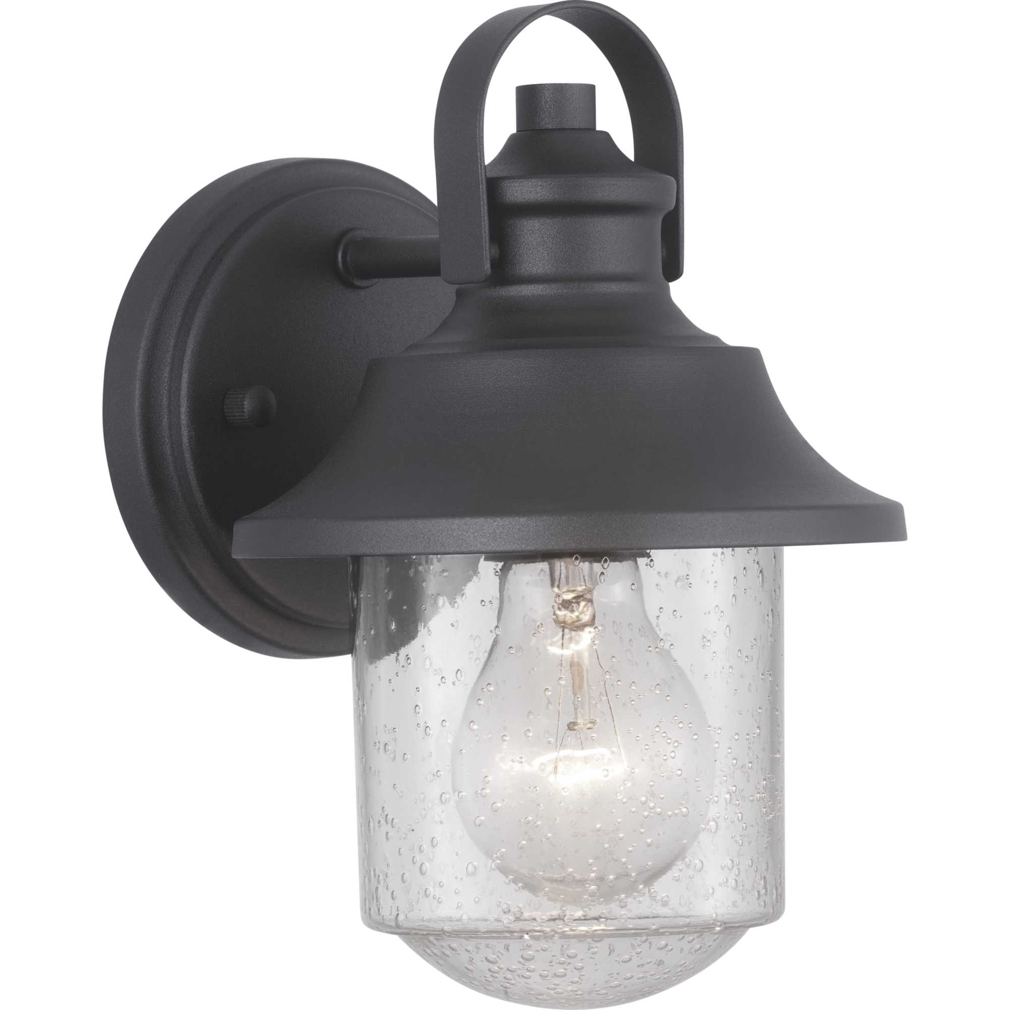 Photos - Floodlight / Street Light Progress Lighting P560119 Weldon Single Light 9" Tall Outdoor Wall Sconce Black Outdoor Lighting Wall Sconces P560119-031 