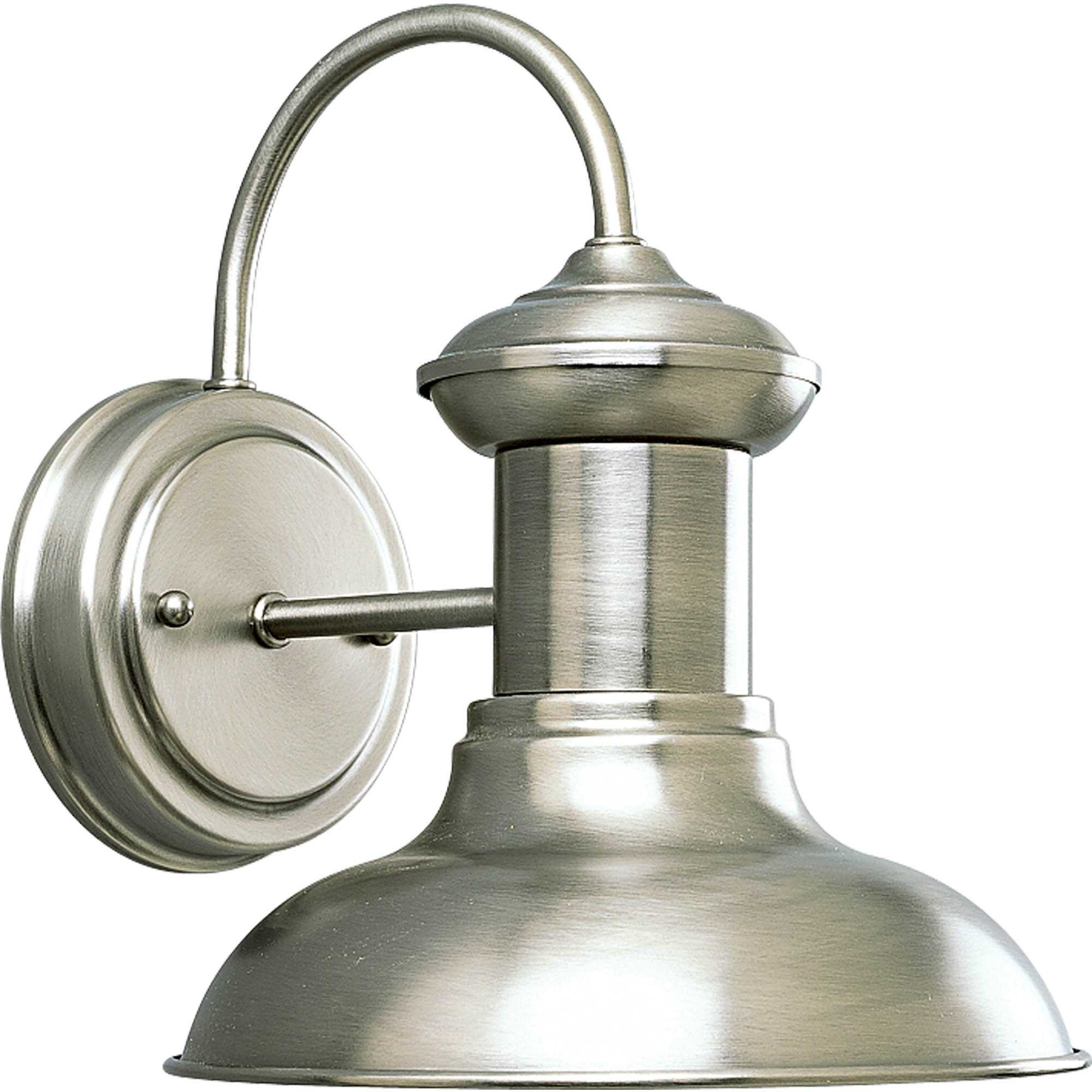 Photos - Floodlight / Street Light Progress Lighting P5721 Brookside 1 Light Dark Sky Outdoor Wall Sconce with Metal Shade - 10" Tall Antique Nickel Outdoor Li 