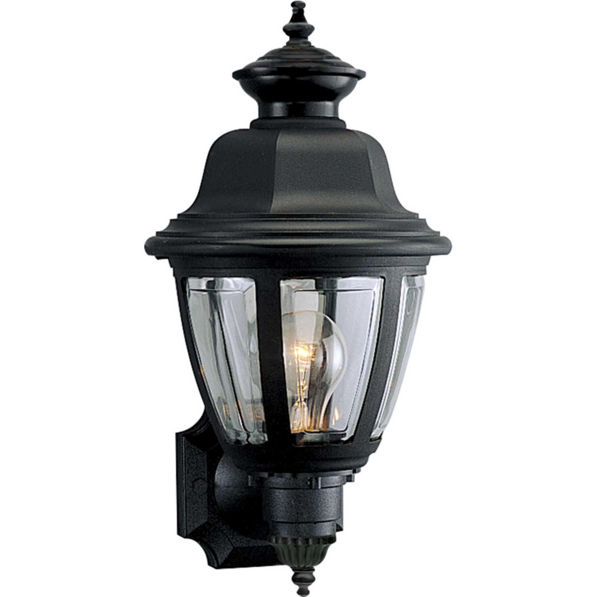 Photos - Floodlight / Street Light Progress Lighting P5737 Non-Metallic 1 Light 16" Tall Outdoor Wall Sconce with Clear Beveled Acrylic Panels Black Outdoor Li 