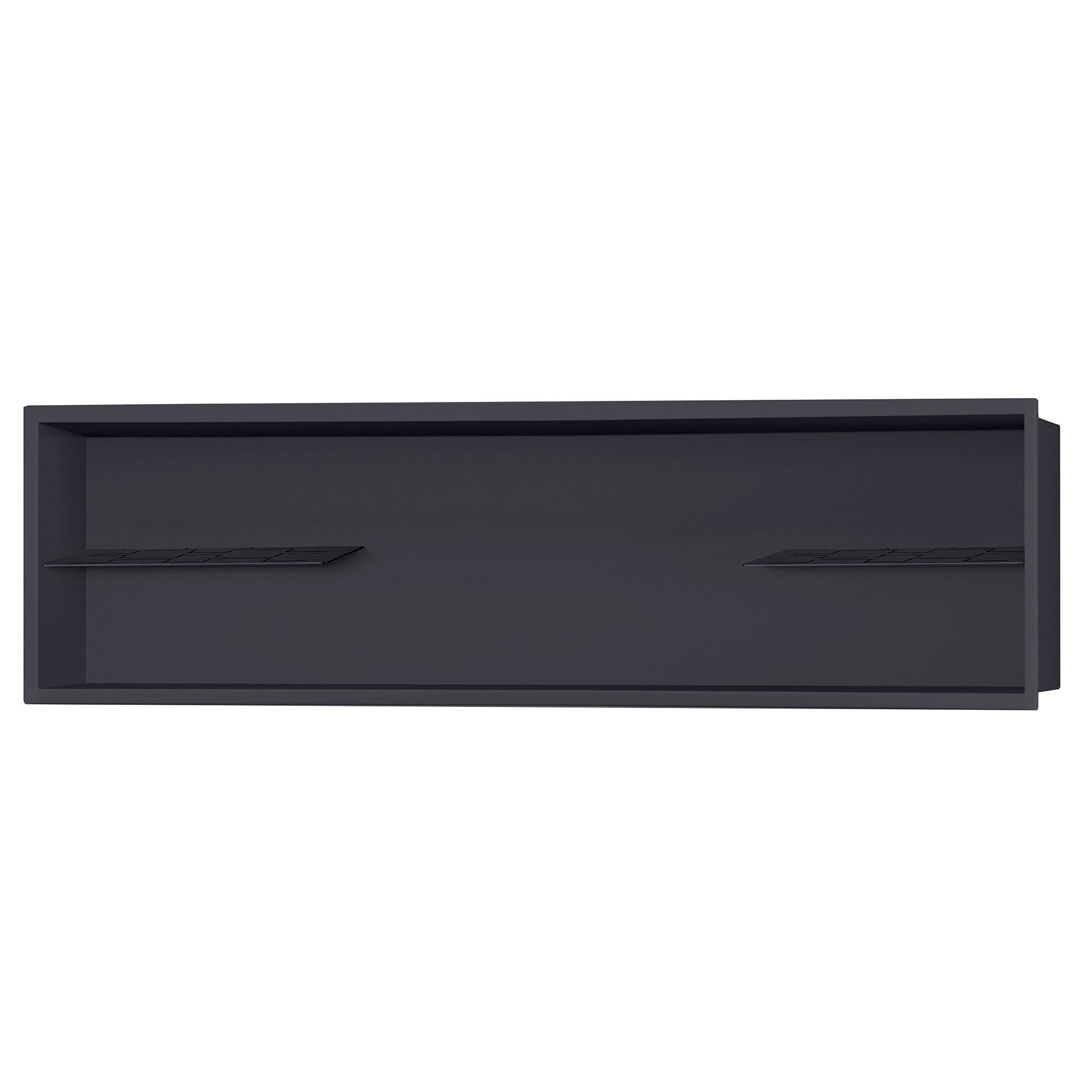 Photos - Shower Enclosure Pulse Fitness Pulse NI-12482 PULSE ShowerSpas Horizontal Niche with Shelves Matte Black Shower Stalls and Doors Shower Niches NI-12482-MB 