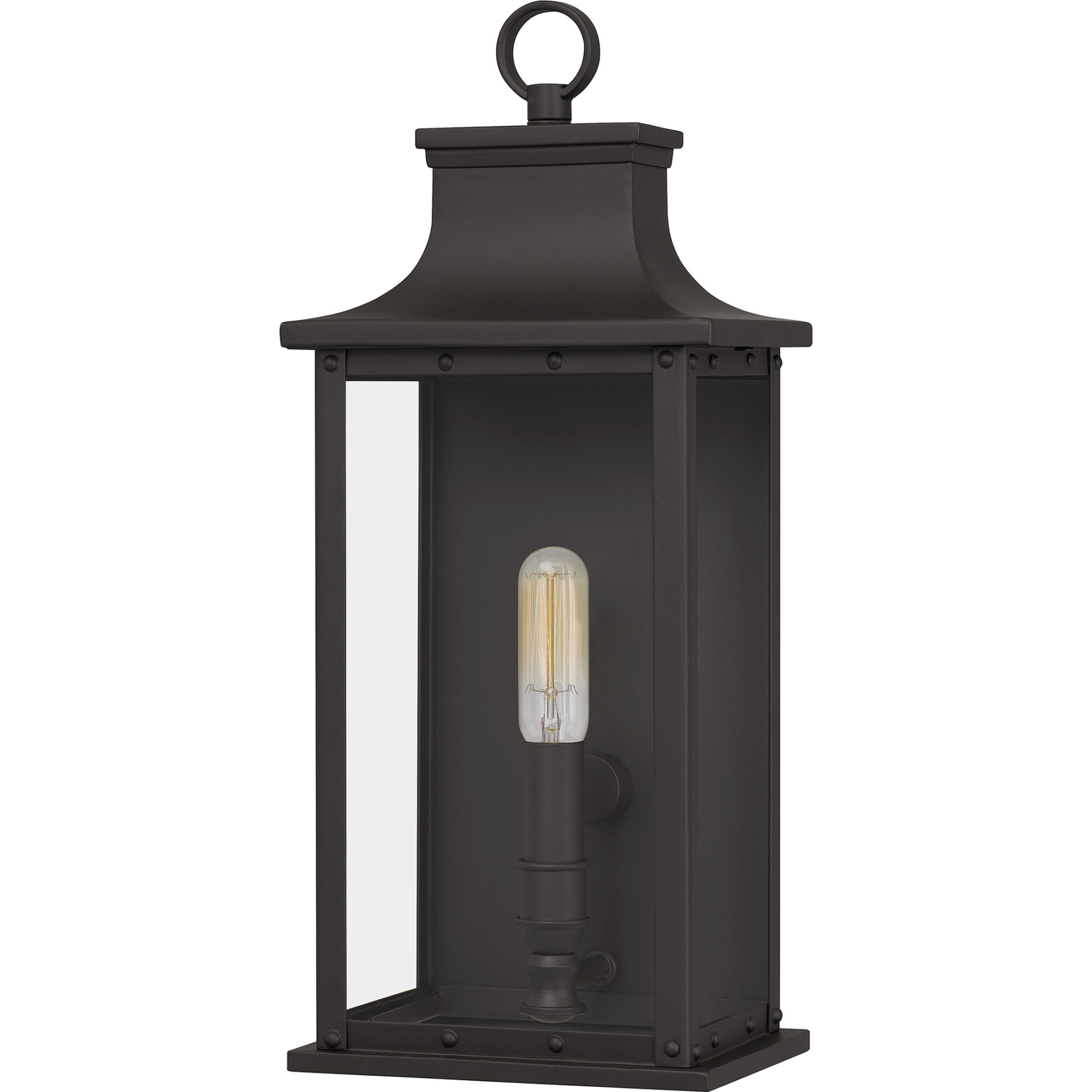 Photos - Floodlight / Street Light Quoizel ABY8407 Abernathy 16" Tall Outdoor Wall Sconce Old Bronze Outdoor Lighting Wall Sconces ABY8407OZ 