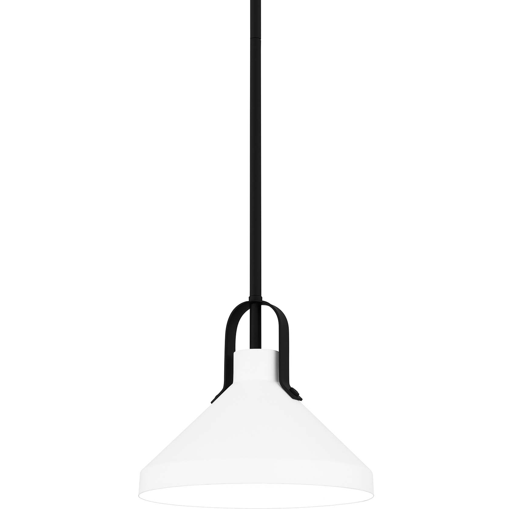 Photos - Chandelier / Lamp Quoizel BIK1510 Brink 10" Wide Pendant Matte Black Indoor Lighting Pendants BIK1510MBK 