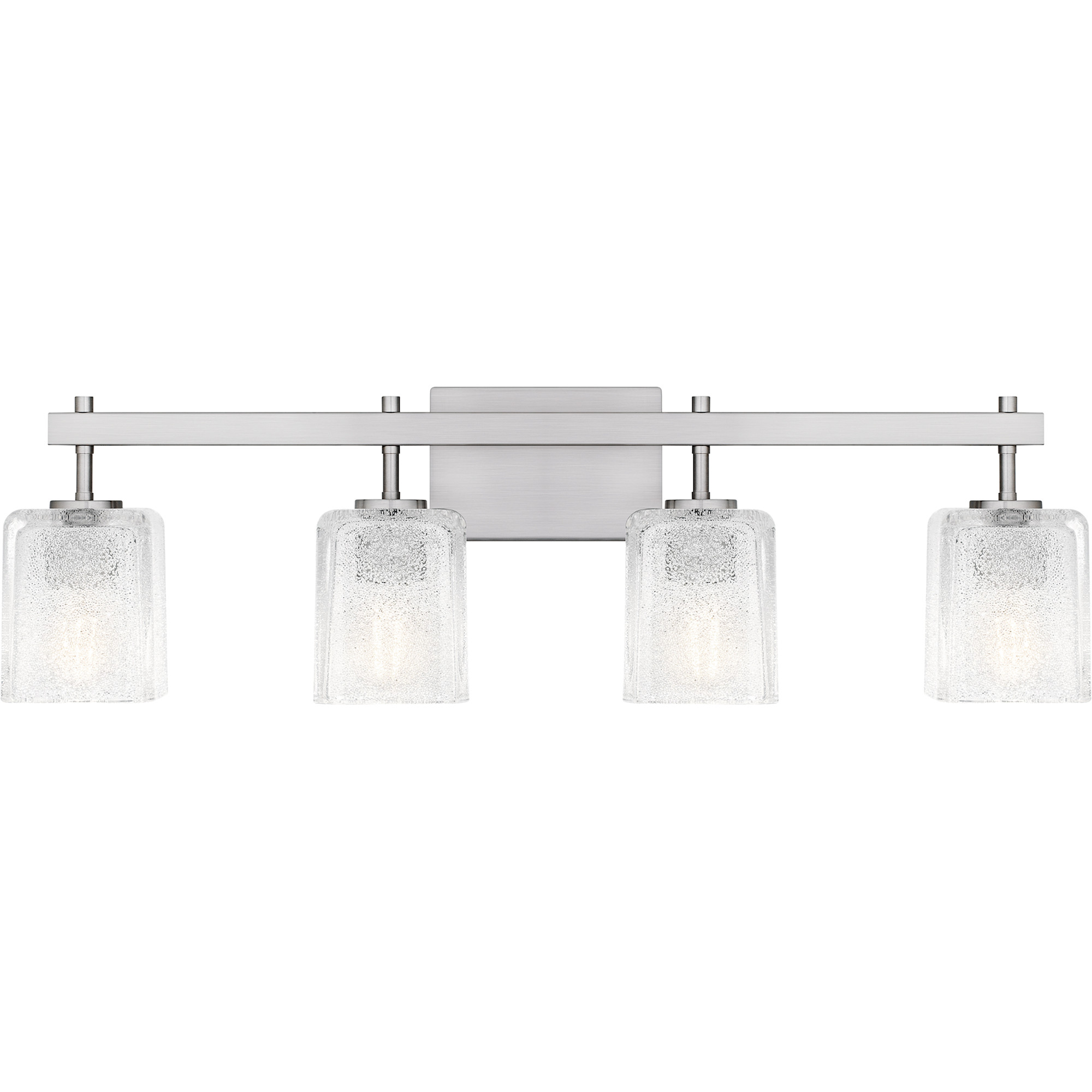 Photos - Chandelier / Lamp Quoizel BTH8631 Brenthouse 4 Light 32" Wide Vanity Light Brushed Nickel Indoor Lighting Bathroom Fixtures Vanity Light BTH86 