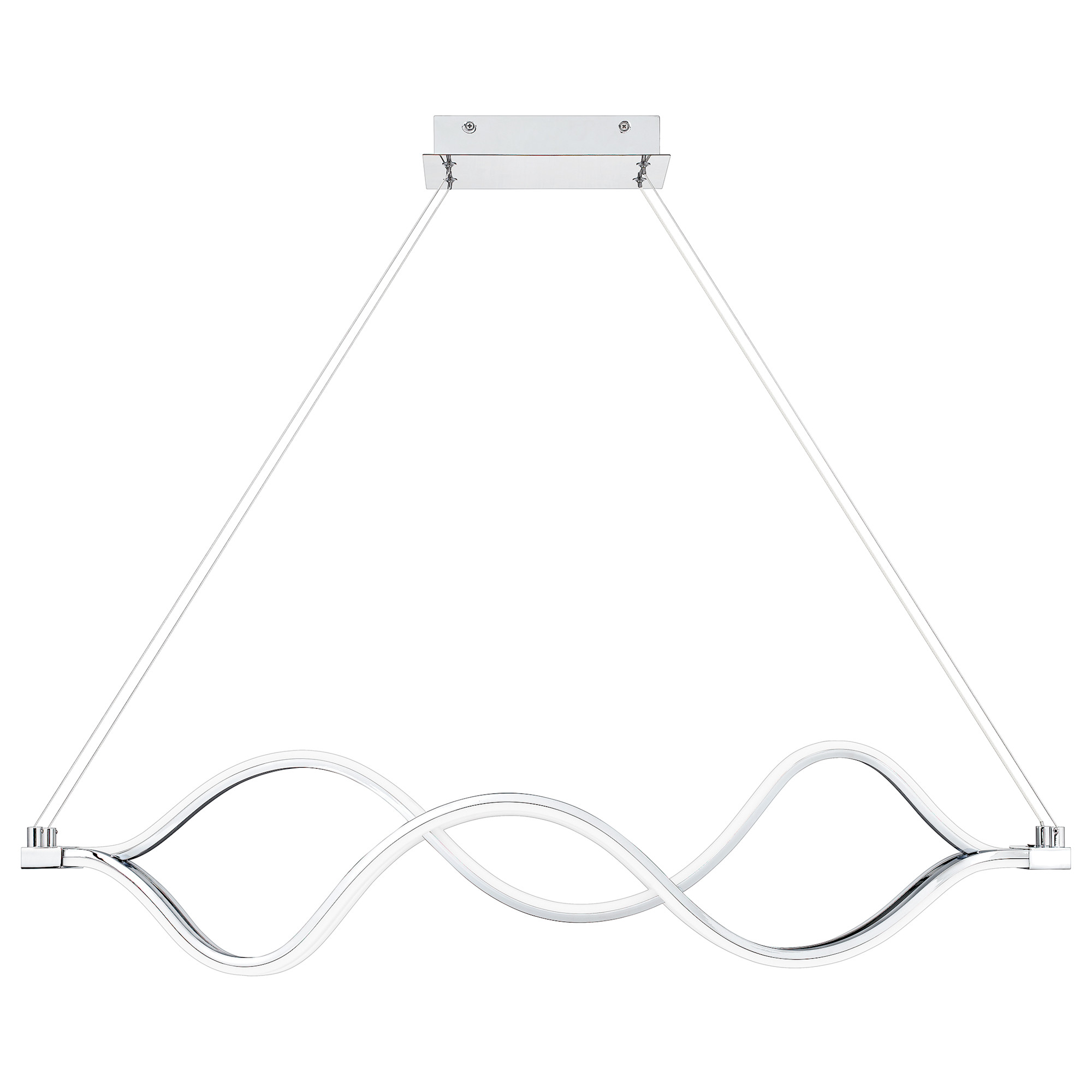 Photos - Chandelier / Lamp Quoizel PCBLR138 Bleecker 39" Wide LED Abstract Chandelier Polished Chrome Indoor Lighting Chandeliers PCBLR138C 