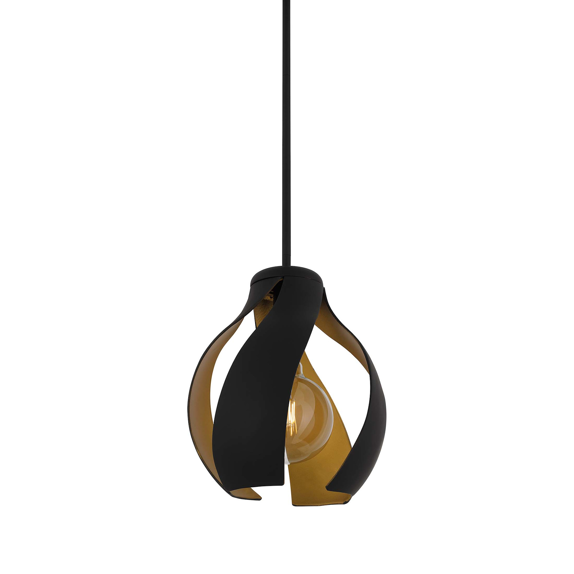 Photos - Chandelier / Lamp Quoizel QP6739 Kiko 11" Wide Pendant Matte Black Indoor Lighting Pendants QP6739MBK 