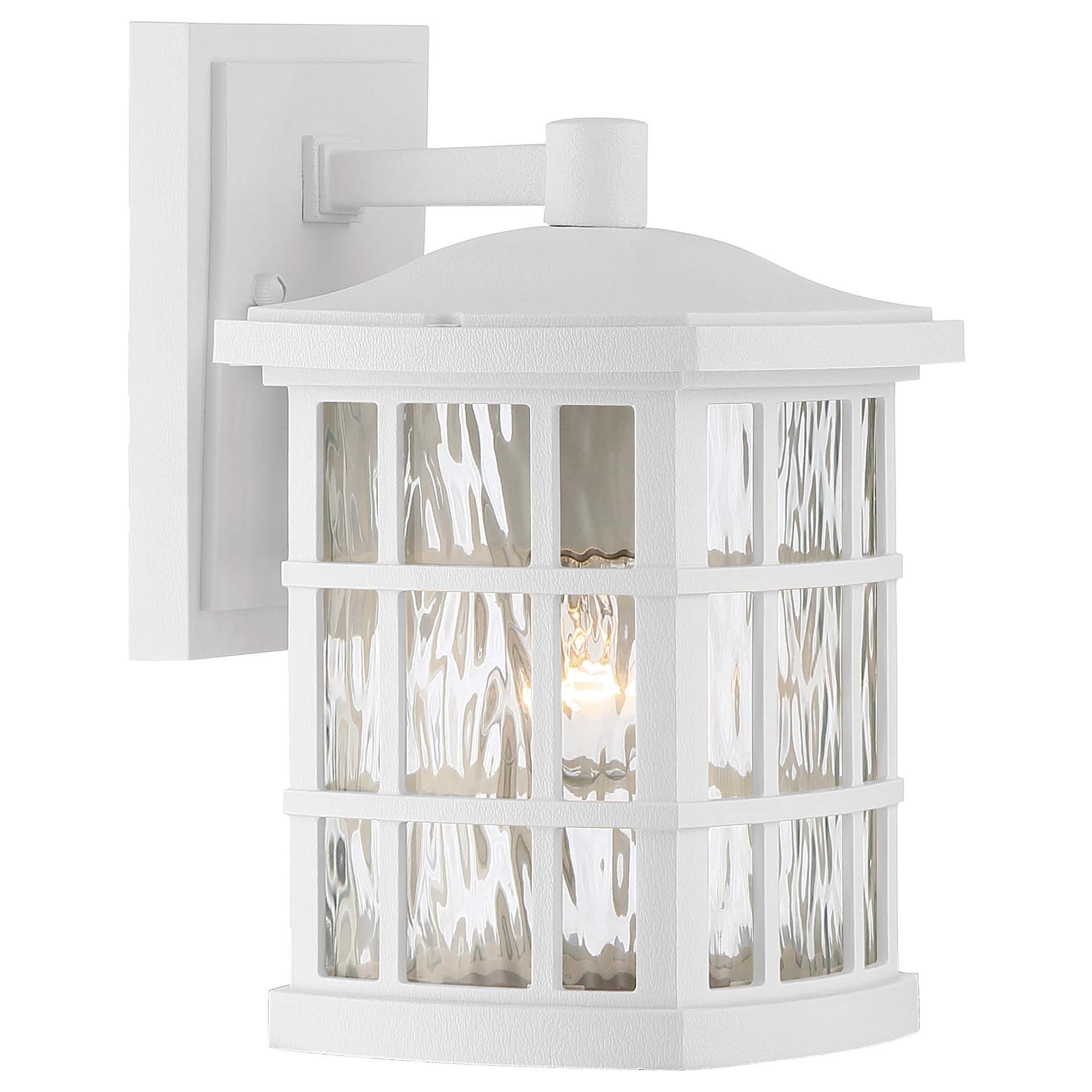 Photos - Floodlight / Street Light Quoizel SNN8406 Stonington 1 Light 11" Tall Outdoor Wall Sconce with Clear Water Glass Fresco Outdoor Lighting Wall Sconces 