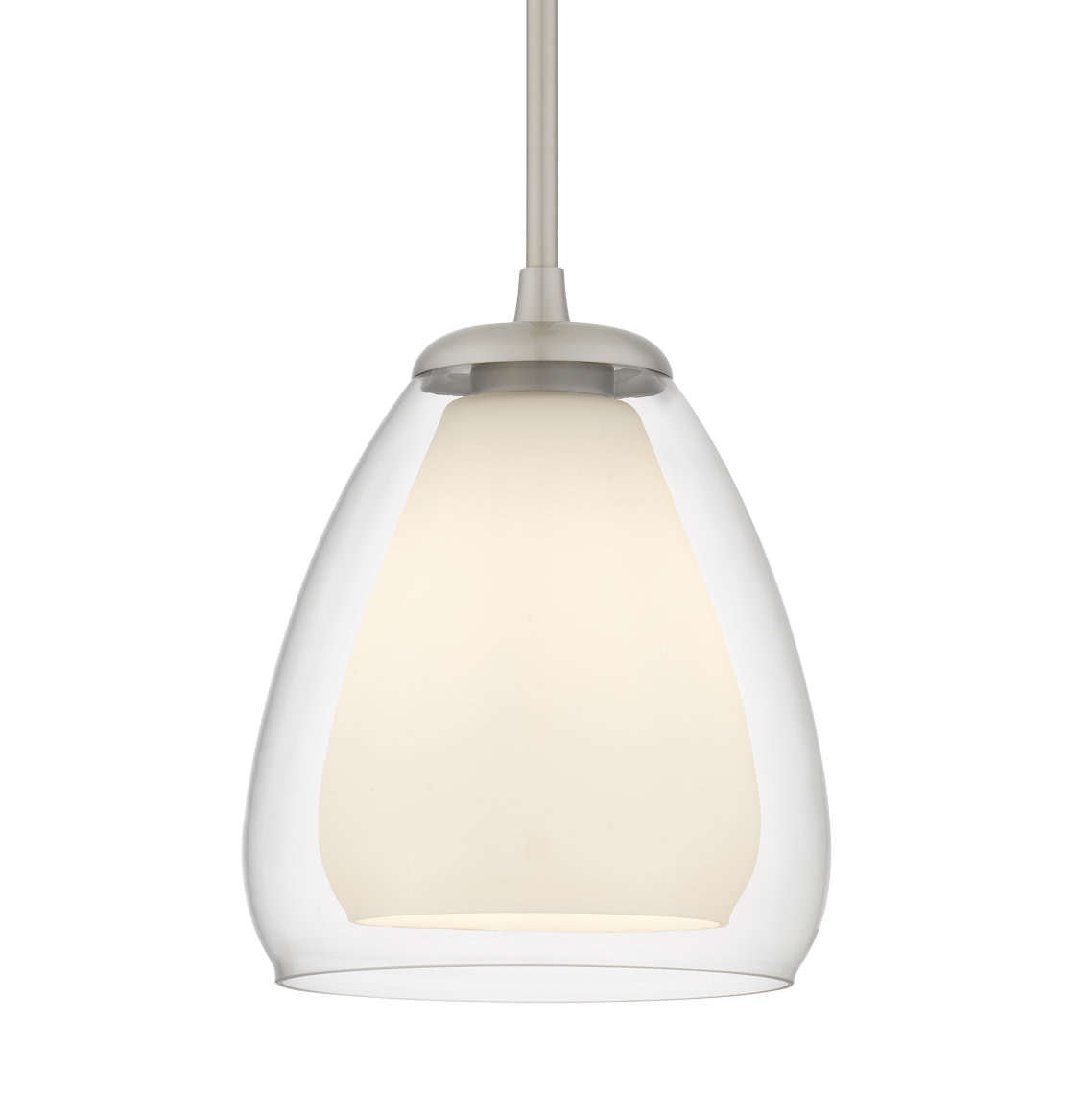 Photos - Chandelier / Lamp Quoizel VIV1509 Vivienne 9" Wide Mini Pendant Brushed Nickel Indoor Lighting Pendants VIV1509BN 