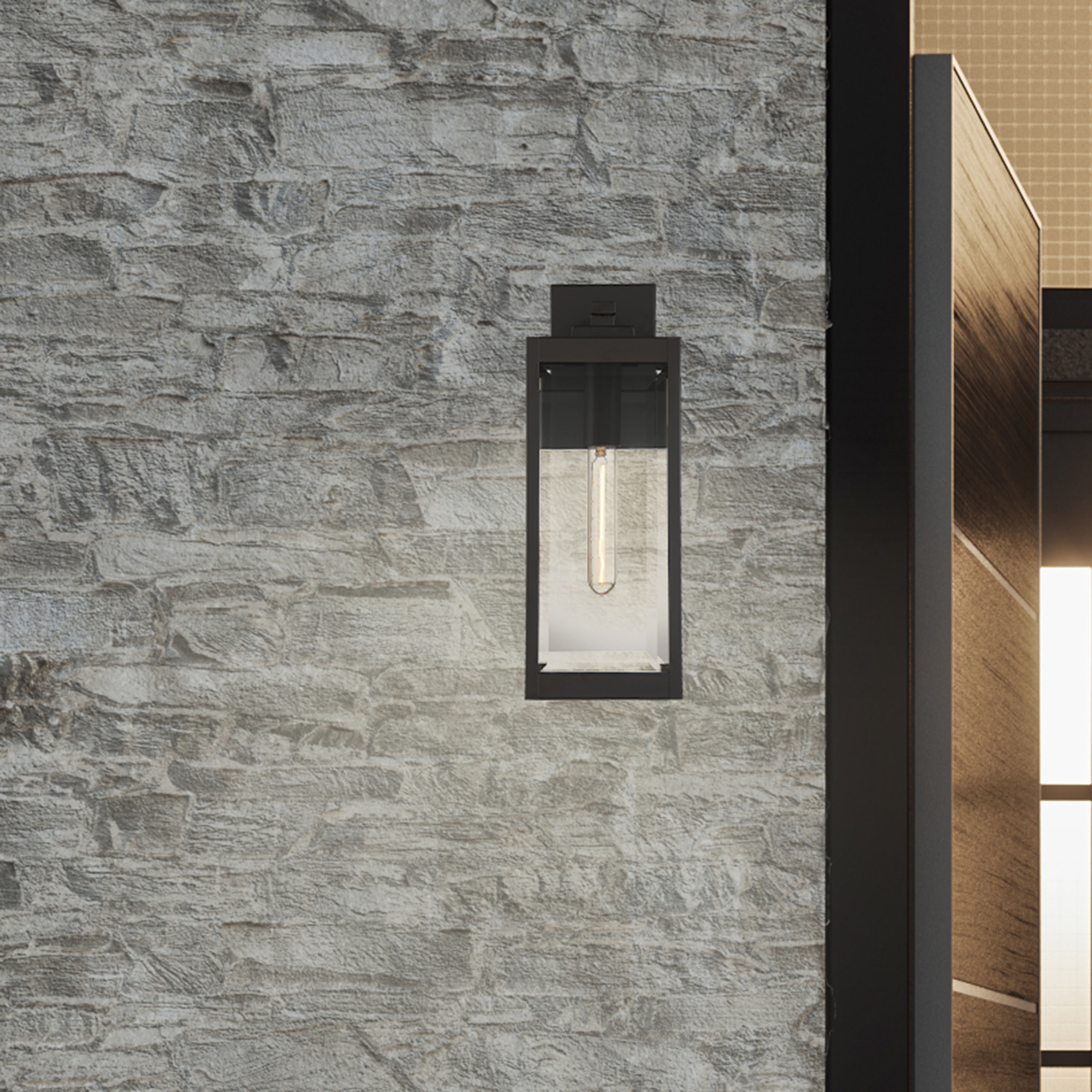 Photos - Floodlight / Street Light Quoizel WVR8406 Westover 17" Tall Outdoor Wall Sconce Western Bronze Outdoor Lighting Wall Sconces WVR8406WT 