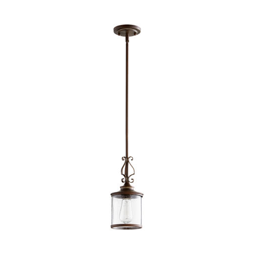Quorum International 3073 San Miguel Single Light 5-1/2" Wide Mini Pendant Vintage Copper Indoor Lighting Pendants
