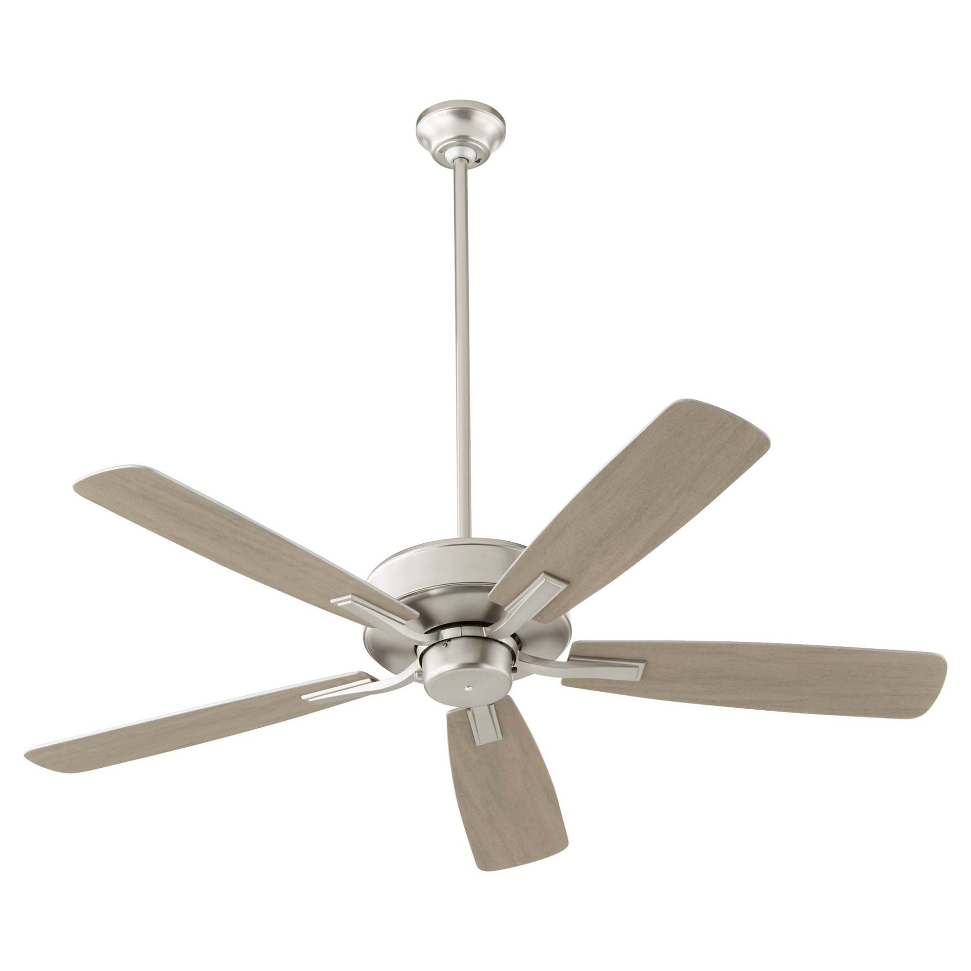 Photos - Fan Quorum International 4525 Ovation 52" 5 Blade Indoor Ceiling  Satin Nickel s Ceiling s Indoor Ceiling s 4525-65