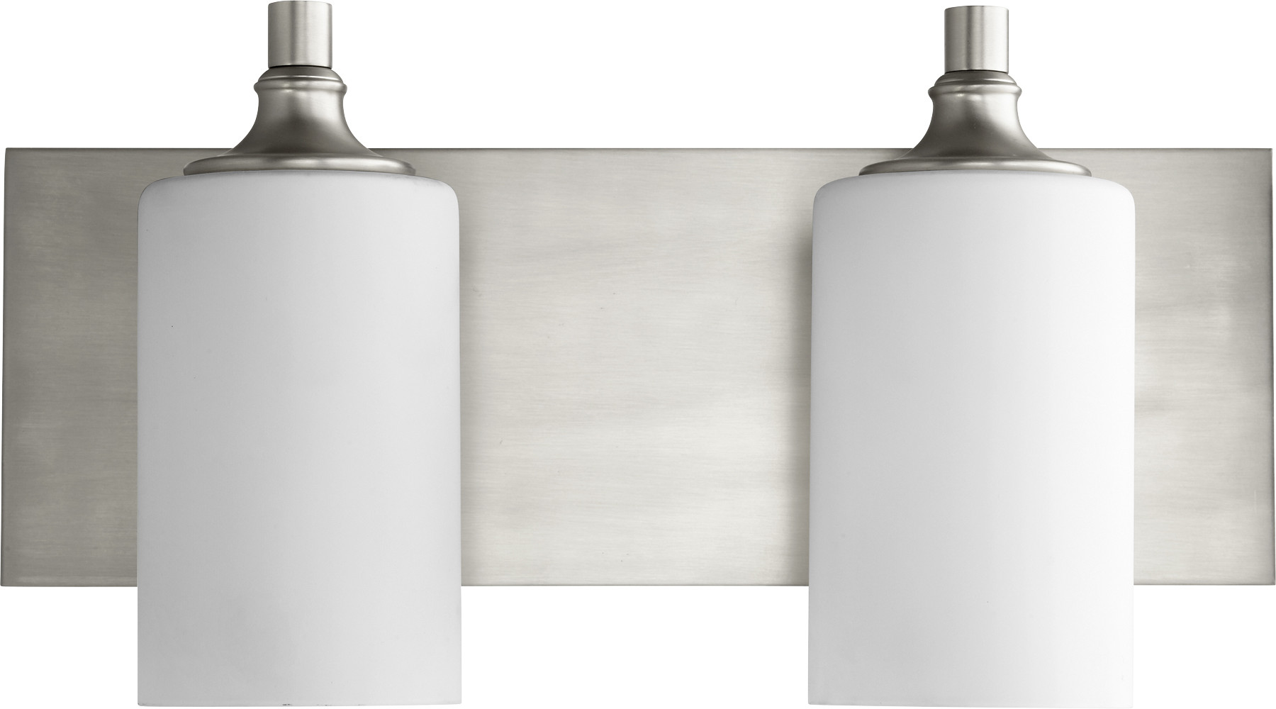 Photos - Chandelier / Lamp Celeste Quorum International 5009-2  2 Light 16-1/2" Wide Bathroom Vanity Light Satin Nickel Indoor Lighting Bathroom Fixture 