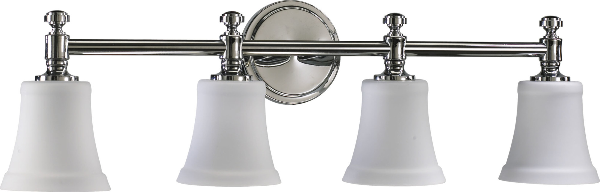 Photos - Chandelier / Lamp Wide Quorum International 5122-4-14 Four Light 30"  Bathroom Fixture Chrome Indoor Lighting Bathroom Fixtures Vanity Light 
