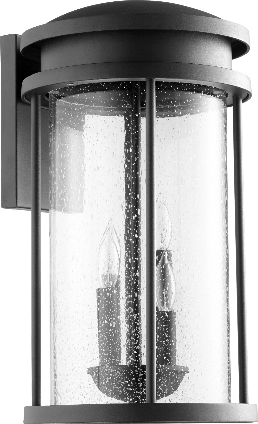 Photos - Floodlight / Street Light Hadley Quorum International 7110-4  4 Light 18-1/4" Tall Outdoor Wall Sconce Noir Outdoor Lighting Wall Sconces 7110-4-69 