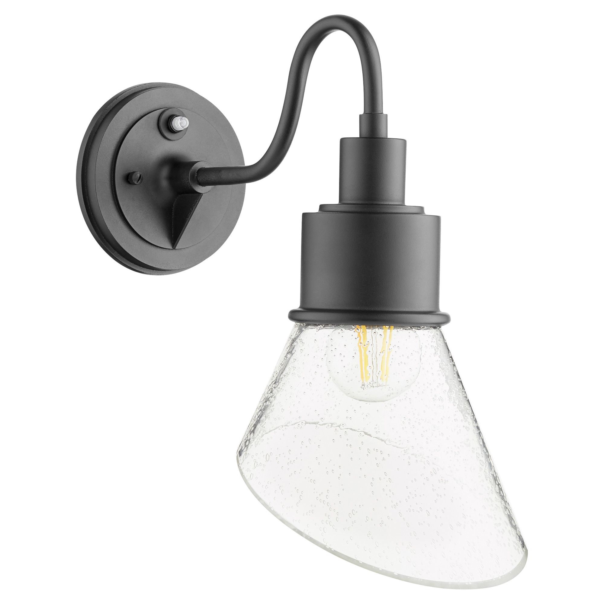 Photos - Floodlight / Street Light Quorum International 733 Torrey 14" Tall Outdoor Wall Sconce Noir Outdoor Lighting Wall Sconces 733-69