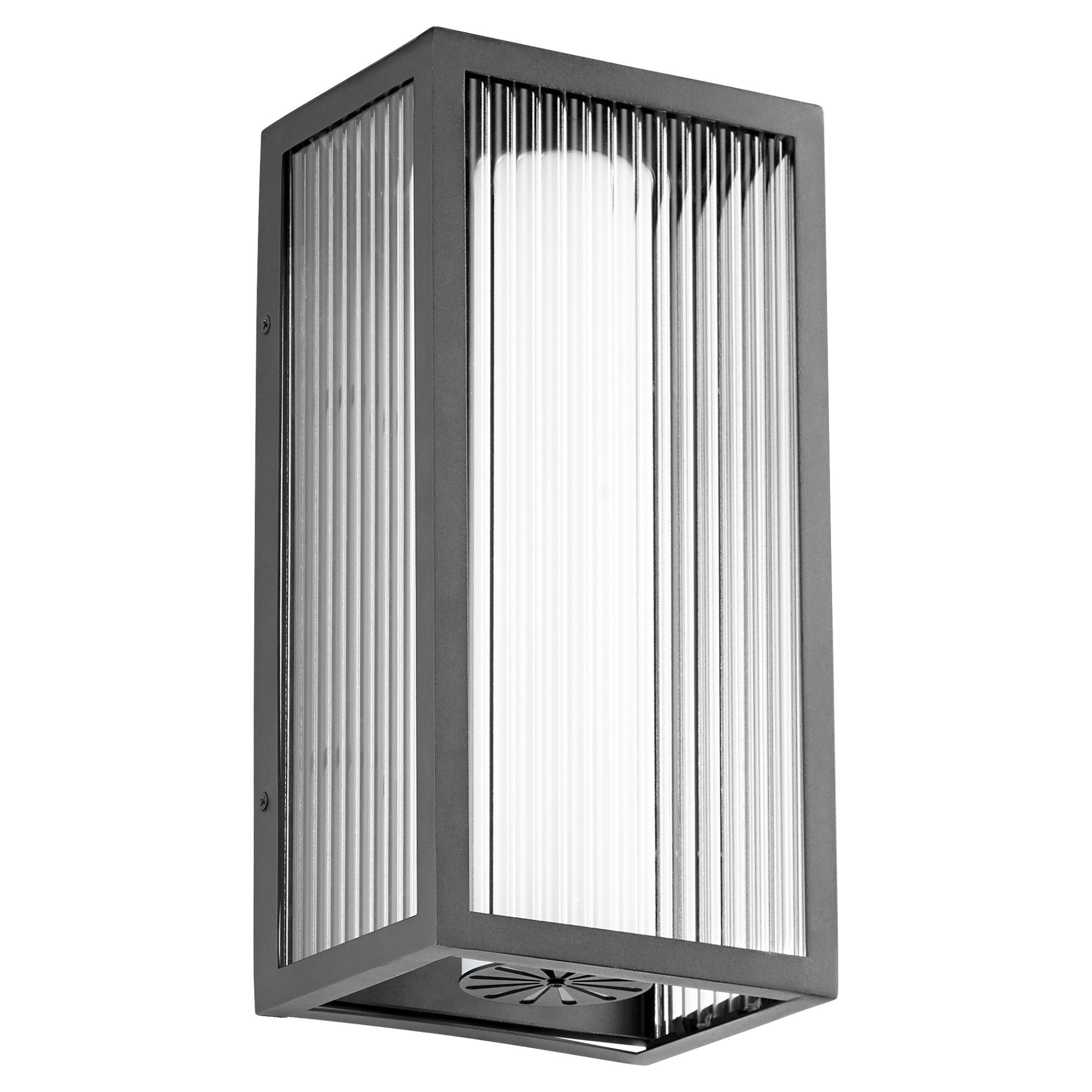 Photos - Floodlight / Street Light Maestro Quorum International 9717-7 15" Tall LED Outdoor Wall Sconce Noir Outdoor Lighting Wall Sconces 9717-7-69