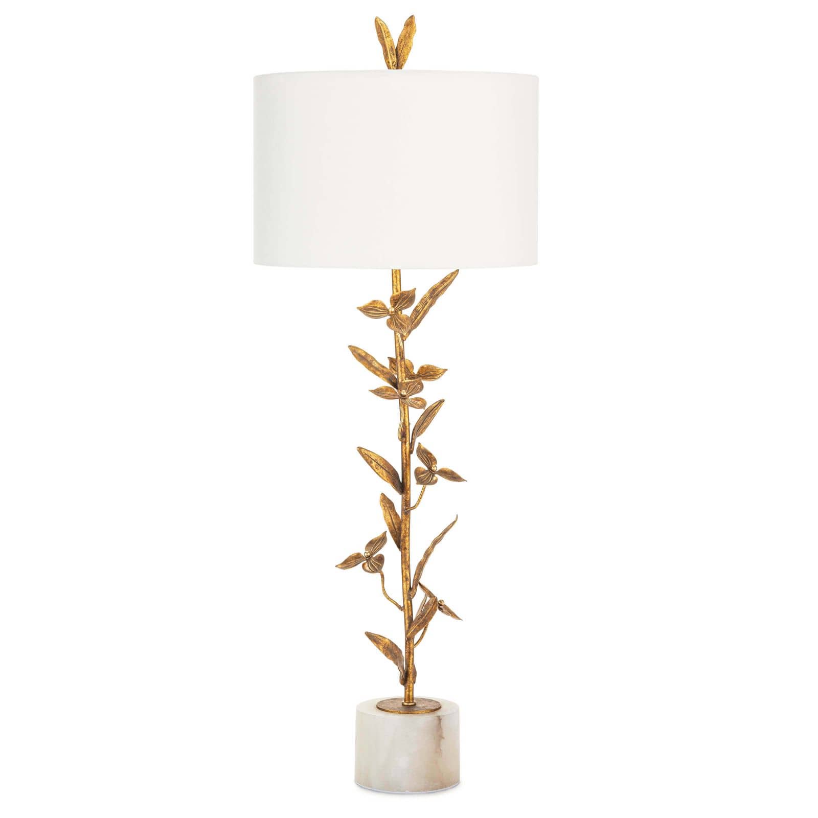 Photos - Desk Lamp Buffet Regina Andrew 13-1472 Trillium 37" Tall  Table Lamp Antique Gold Leaf Lamps Table Lamps 