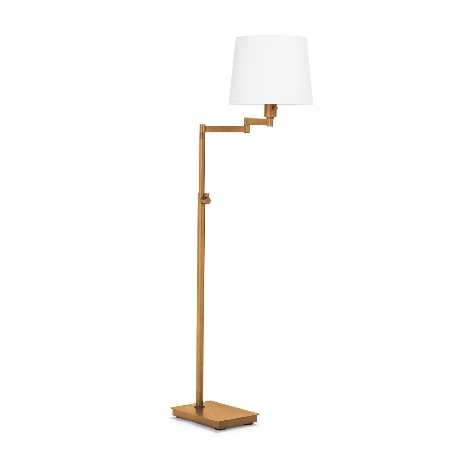 Photos - Chandelier / Lamp Regina Andrew 14-1057 Virtue 65" Tall Swing Arm Floor Lamp Natural Brass Lamps Floor Lamps 14-1057NB