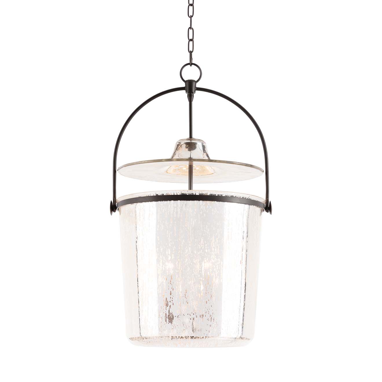 Photos - Chandelier / Lamp Emerson Regina Andrew 16-1360ORB  3 Light 14" Wide Pendant Antique Mercury Indoor Lighting Pendants 