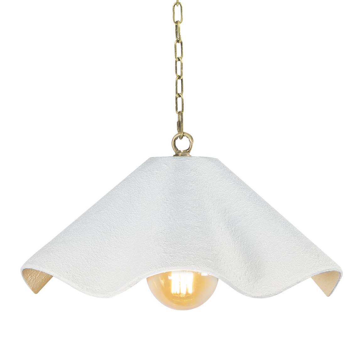 Photos - Chandelier / Lamp Coastal Regina Andrew 16-1506  Chic 15" Wide Pendant White Indoor Lighting Pendants 