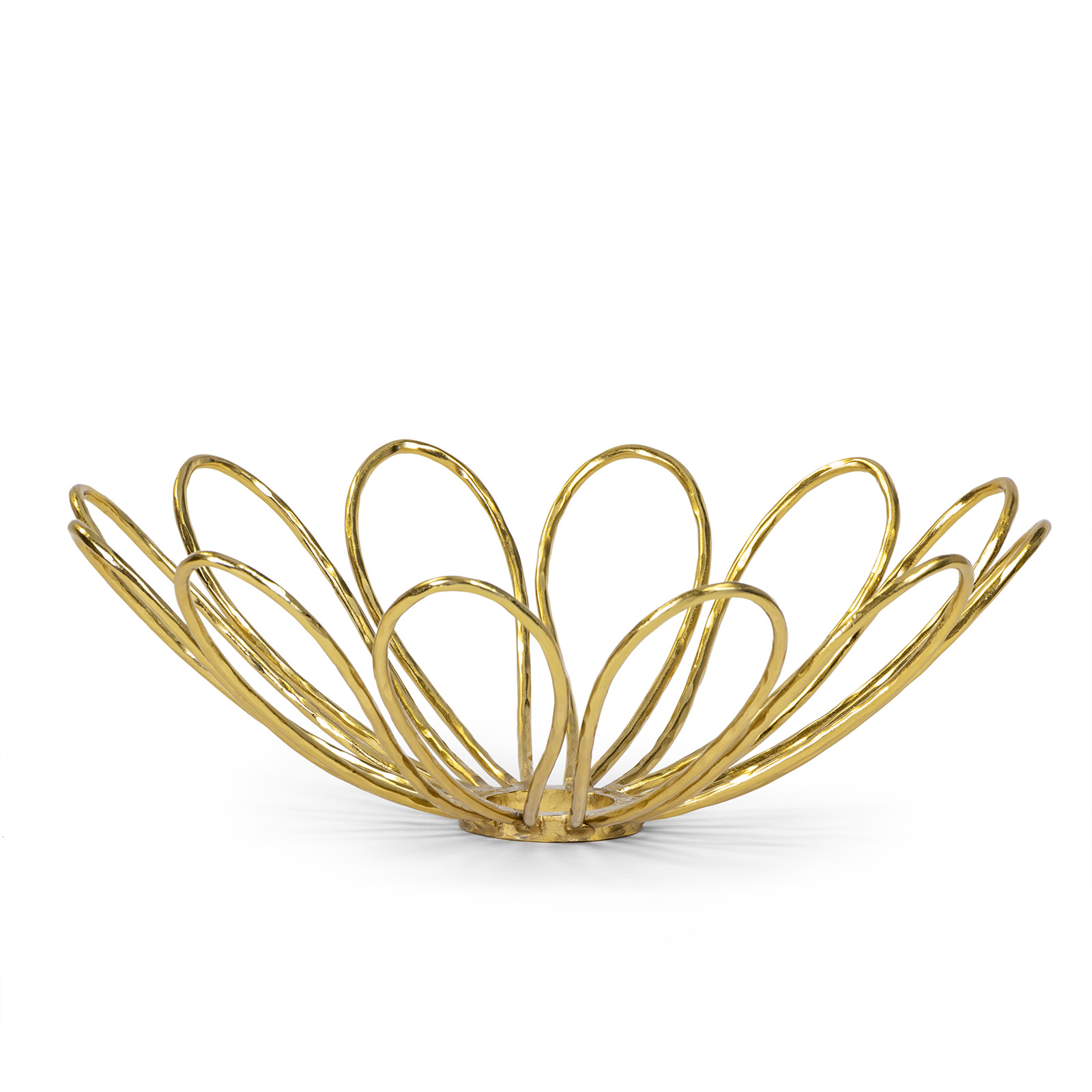 Regina Andrew 20-1594 Daisy 16" Wide Bowl Polished Brass Home Decor Containers Decorative Bowls