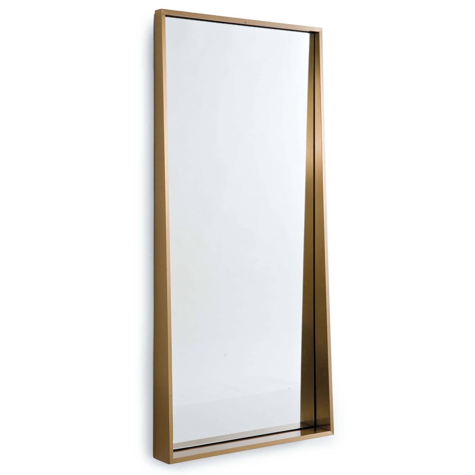 Photos - Wall Mirror Regina Andrew 21-1049 Gunner 28"W x 60"H Rectangular Flat Stainless Steel Framed Accent Mirror Natural Brass Home Decor Mirr