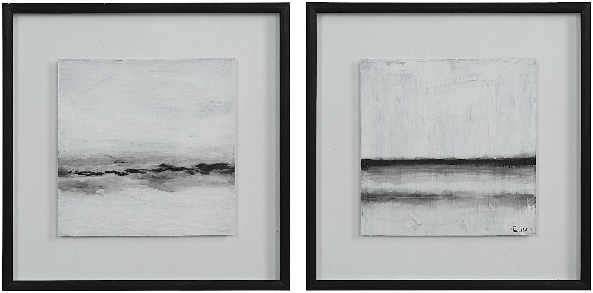Photos - Other Furniture Ren Wil W6776 Tangelo 20" x 20" Framed Landscapes Painting - Set of 2 White Home Decor Wall Decor Paintings and Prints