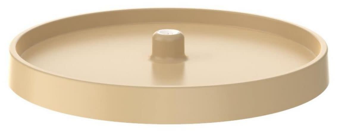Rev-A-Shelf 3071-18-52 Value Line Polymer Single 1 Shelf 18" Full Circle Lazy Susan - Shelf Only Almond Kitchen Organizers Accessories and Parts Lazy