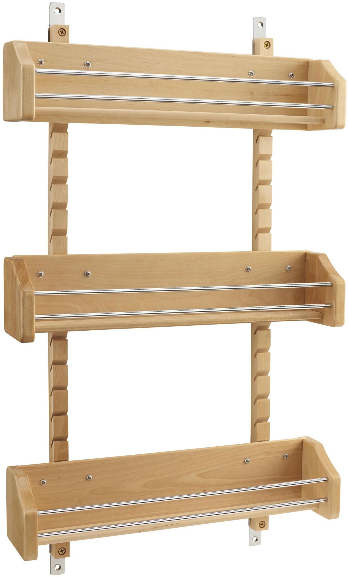 Photos - Furniture Hardware Cabinet Rev-A-Shelf 4ASR-21 Wood Classics 16-1/8"W Wall  Door Mount Adjustable 3 Shelf Spice Rack Maple Storage and Organizat 