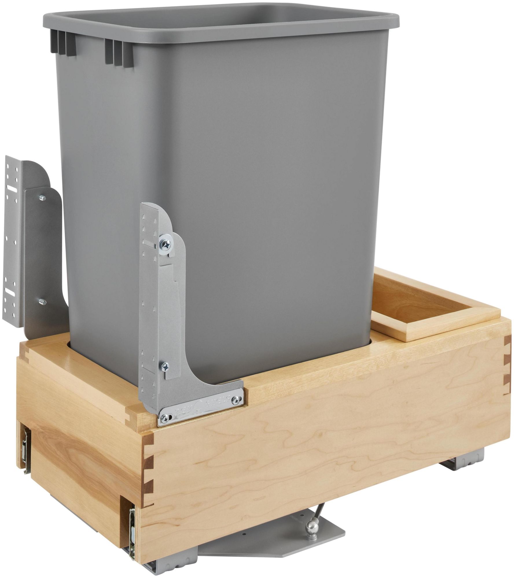 Photos - Furniture Hardware A&D Rev-A-Shelf 4WCBM-1550DM-1 Wood Classics 12"W Wood Single 50 Qt / 12.5 Gallon Pull Out Trash Can System with Soft Open and C 