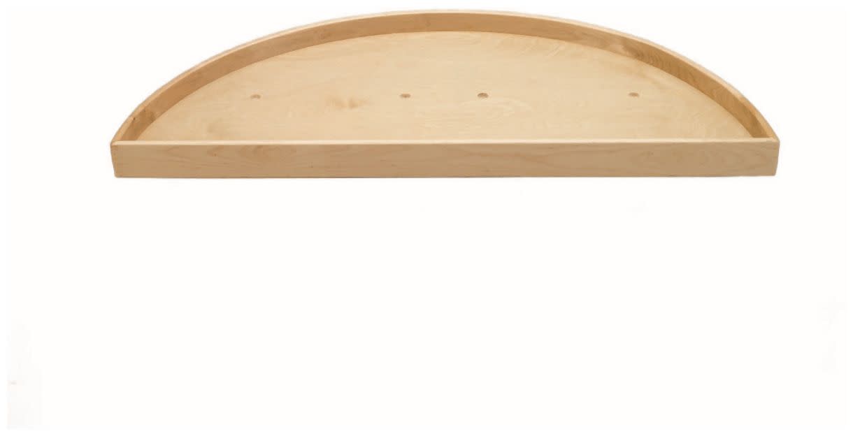 Rev-A-Shelf 4WLS801-35-52 Wood Classics 35" Wood 1 Shelf Half Moon Blind Corner Lazy Susan - Shelf ONLY Maple Kitchen Organizers Accessories and Parts