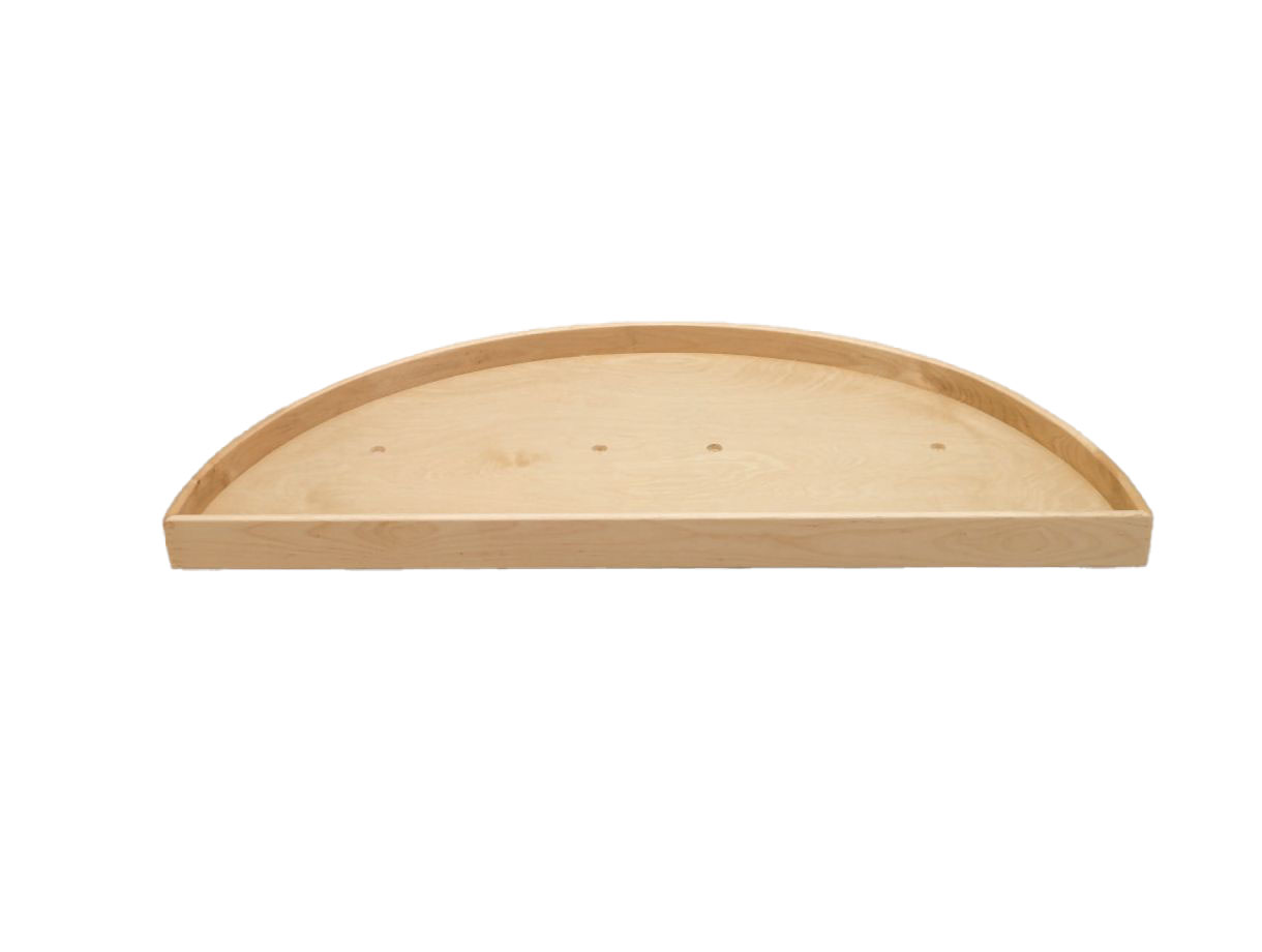 Rev-A-Shelf 4WLS801-38-52 Wood Classics 38" 1 Shelf Half Moon Blind Corner Lazy Susan - Shelf ONLY Maple Kitchen Organizers Accessories and Parts Lazy